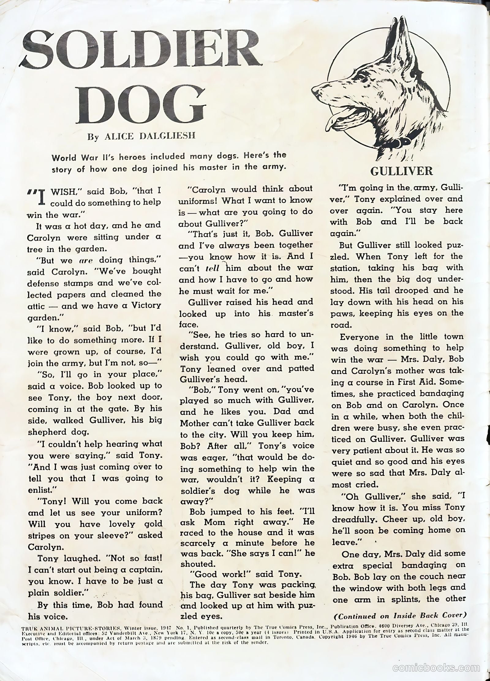 True Animal Picture-Stories #1 (1947) — page 2 of 37