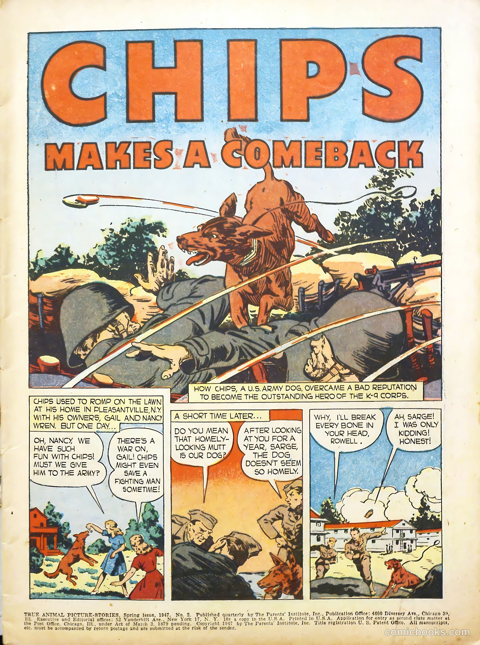 True Animal Picture-Stories #2 (1947) — page 3 of 35