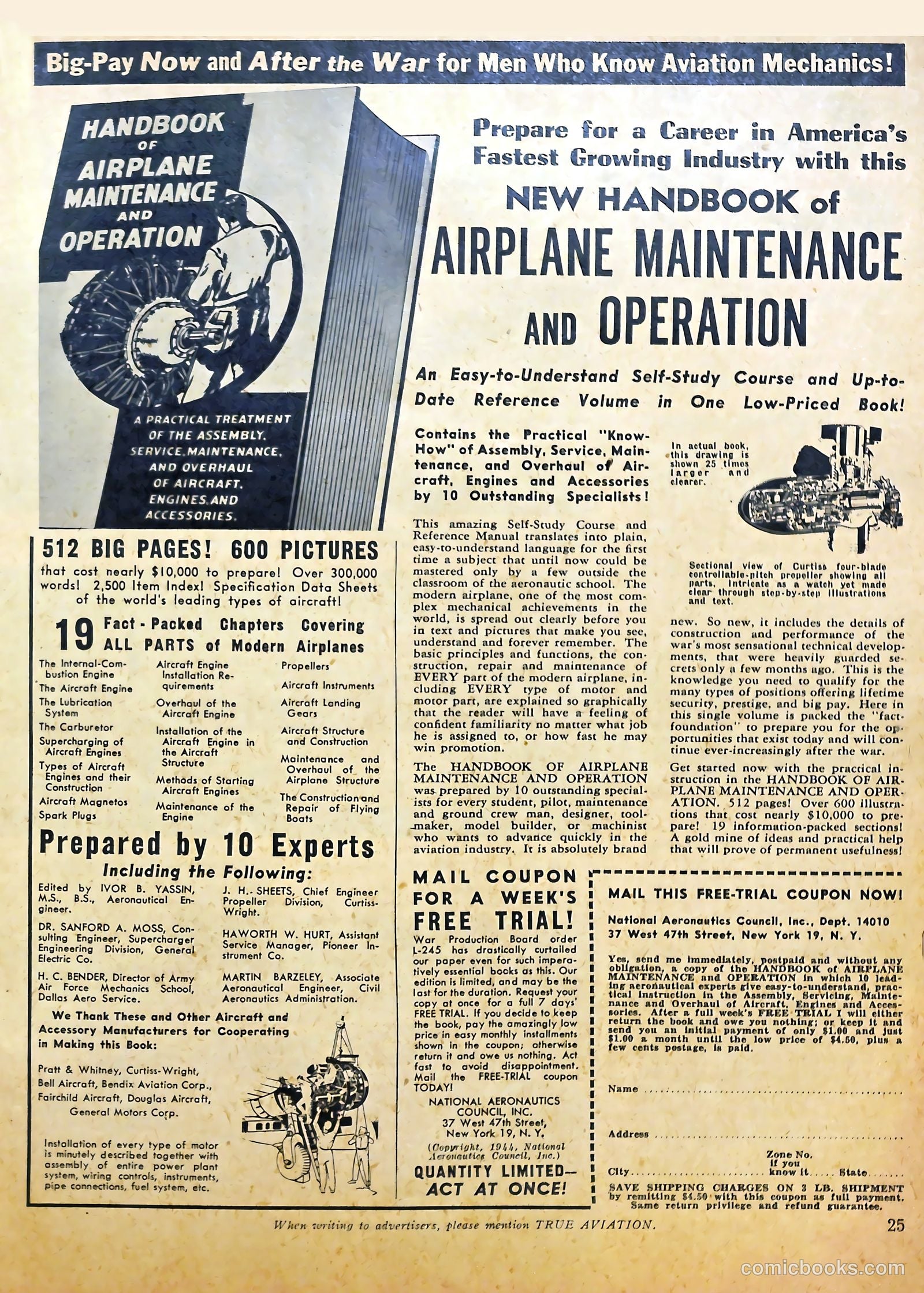 True Aviation Picture-Stories #10 (1944) — page 25 of 52