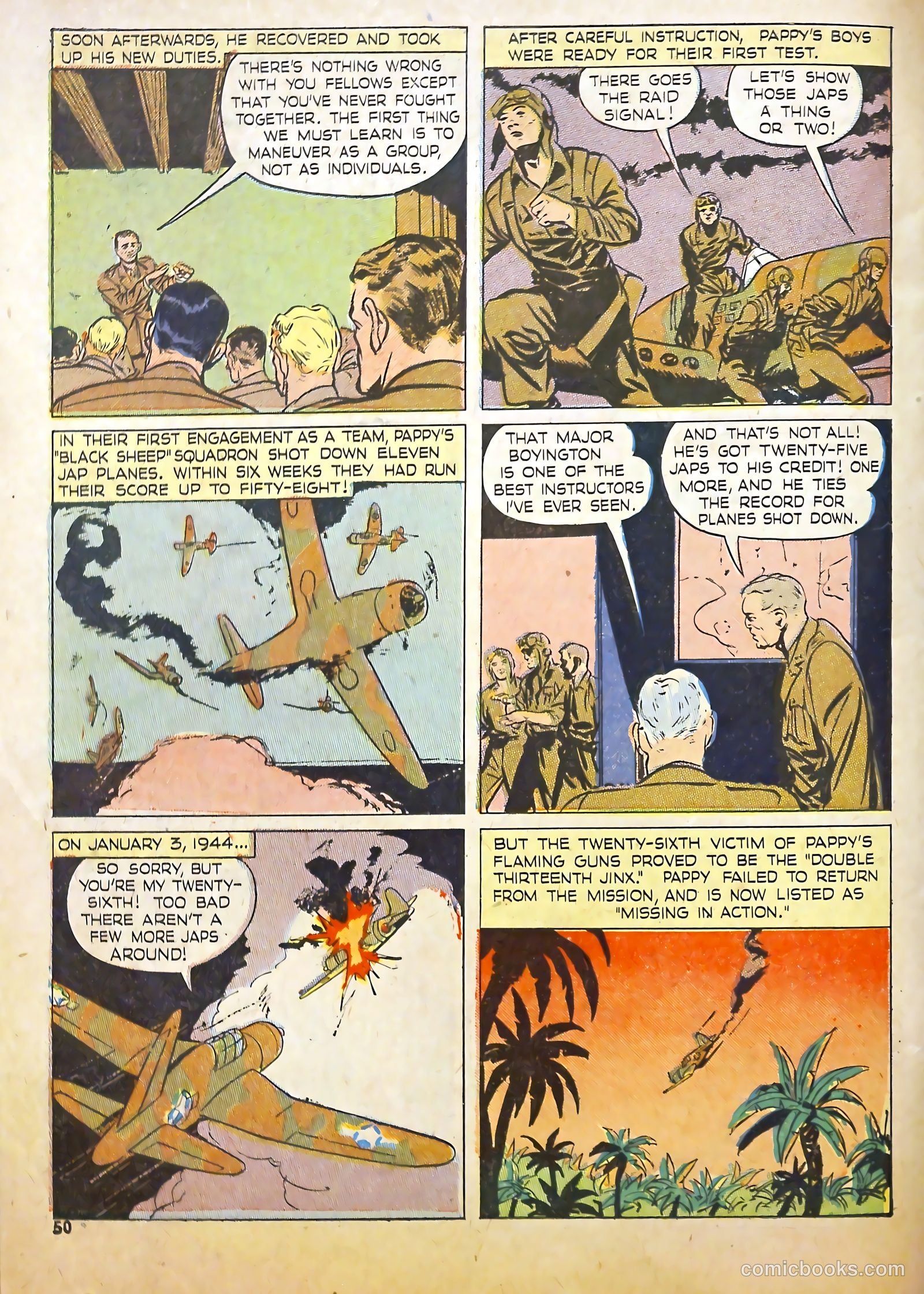 True Aviation Picture-Stories #10 (1944) — page 50 of 52