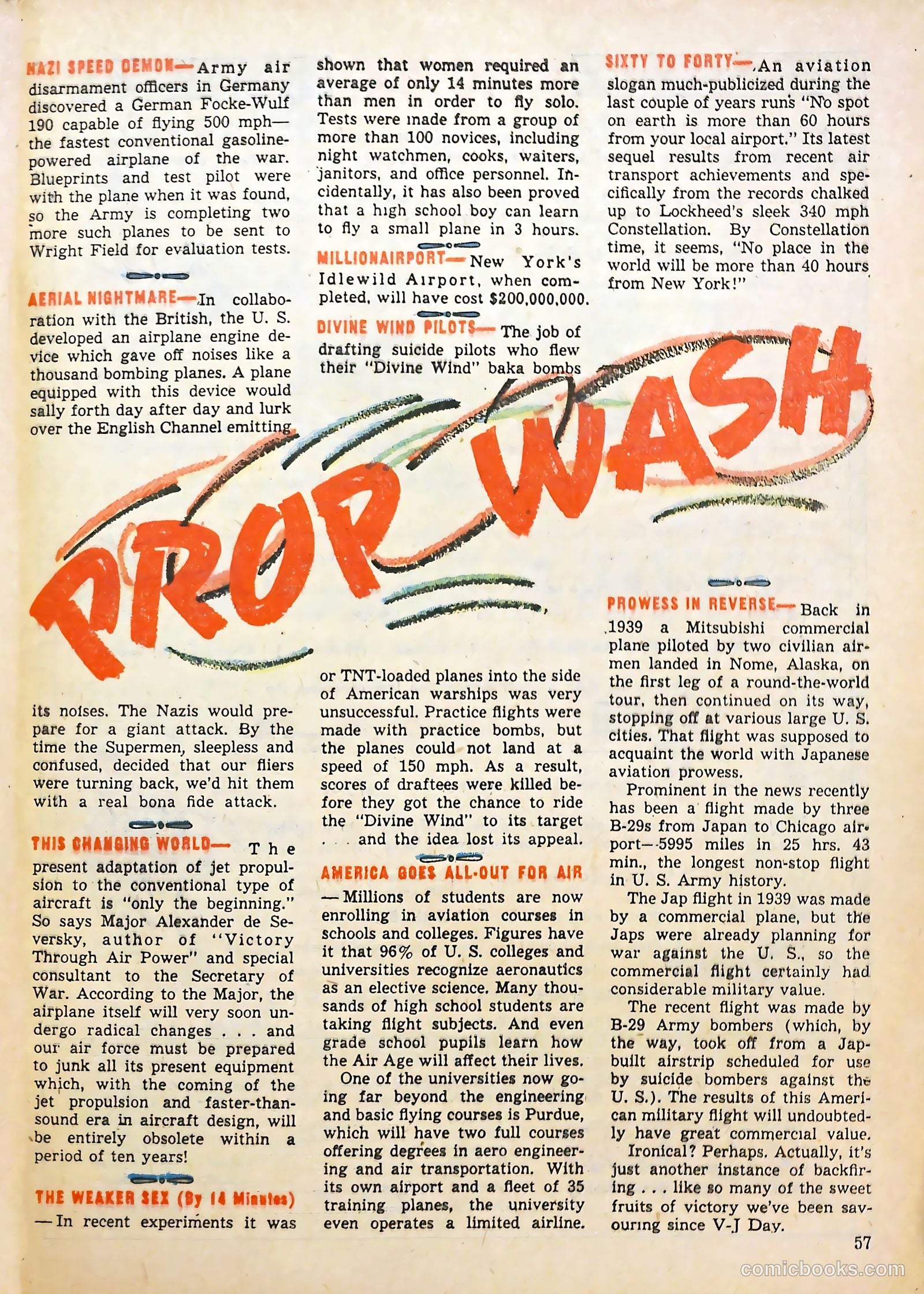 True Aviation Picture-Stories #11 (1946) — page 56 of 60