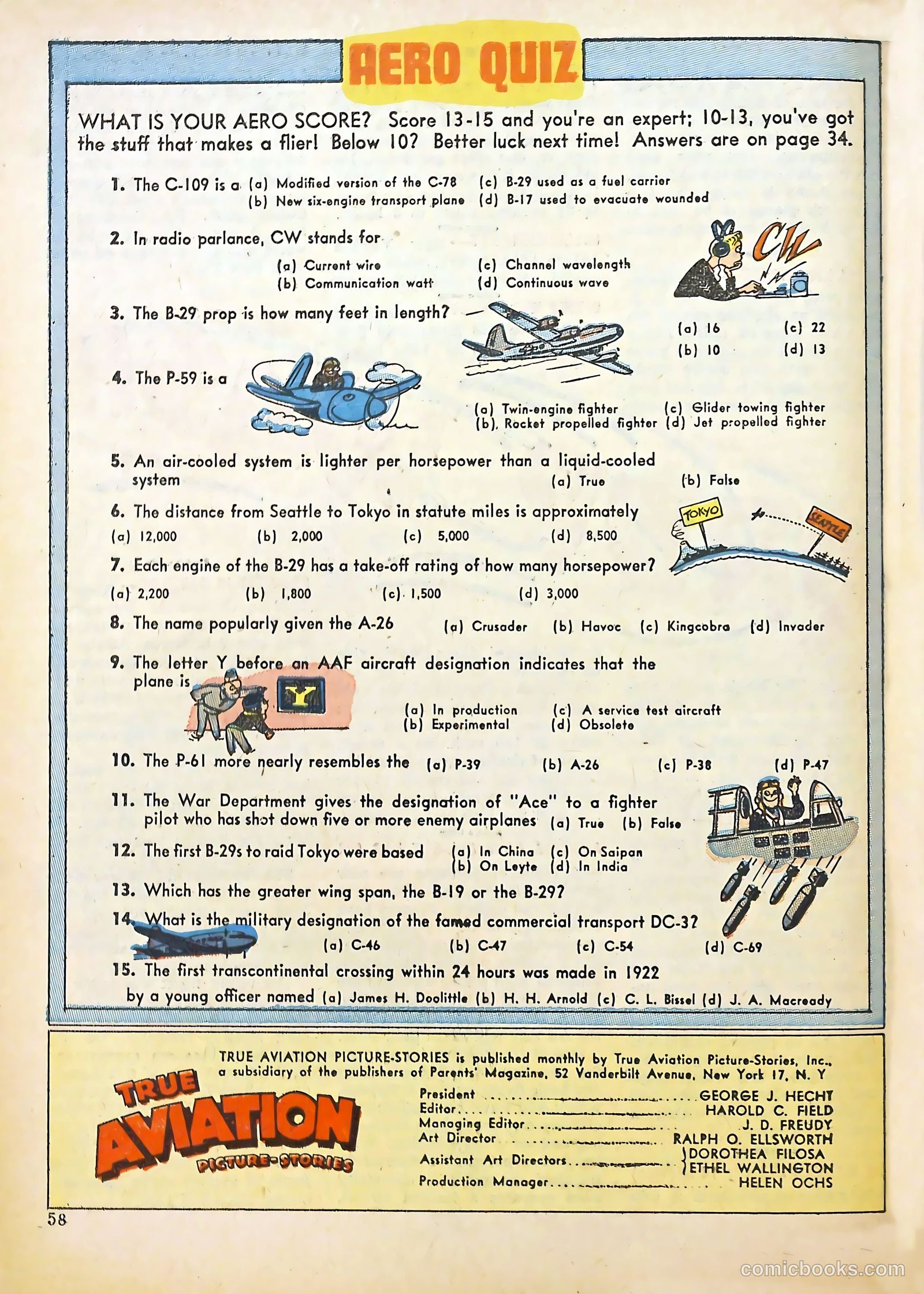 True Aviation Picture-Stories #11 (1946) — page 57 of 60
