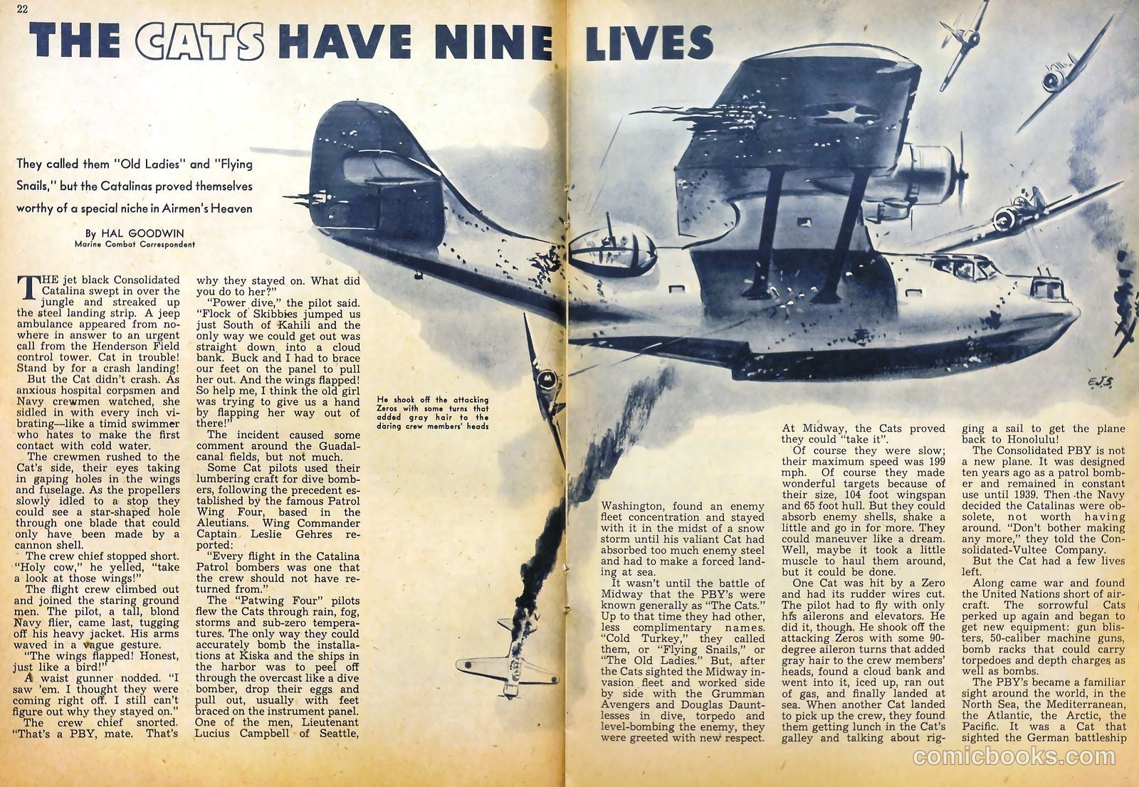 True Aviation Picture-Stories #7 (1944) — page 23 of 54