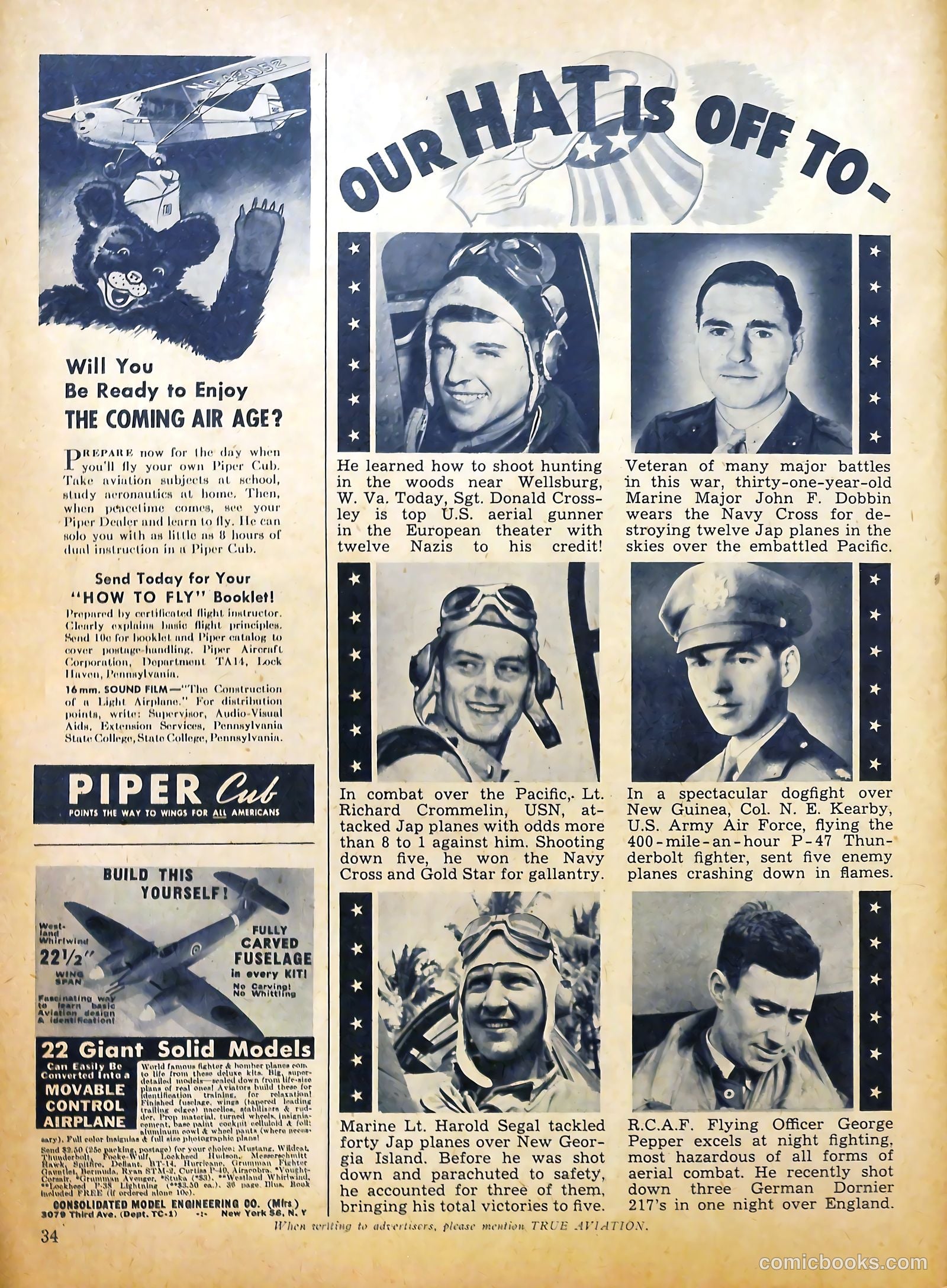 True Aviation Picture-Stories #7 (1944) — page 36 of 54