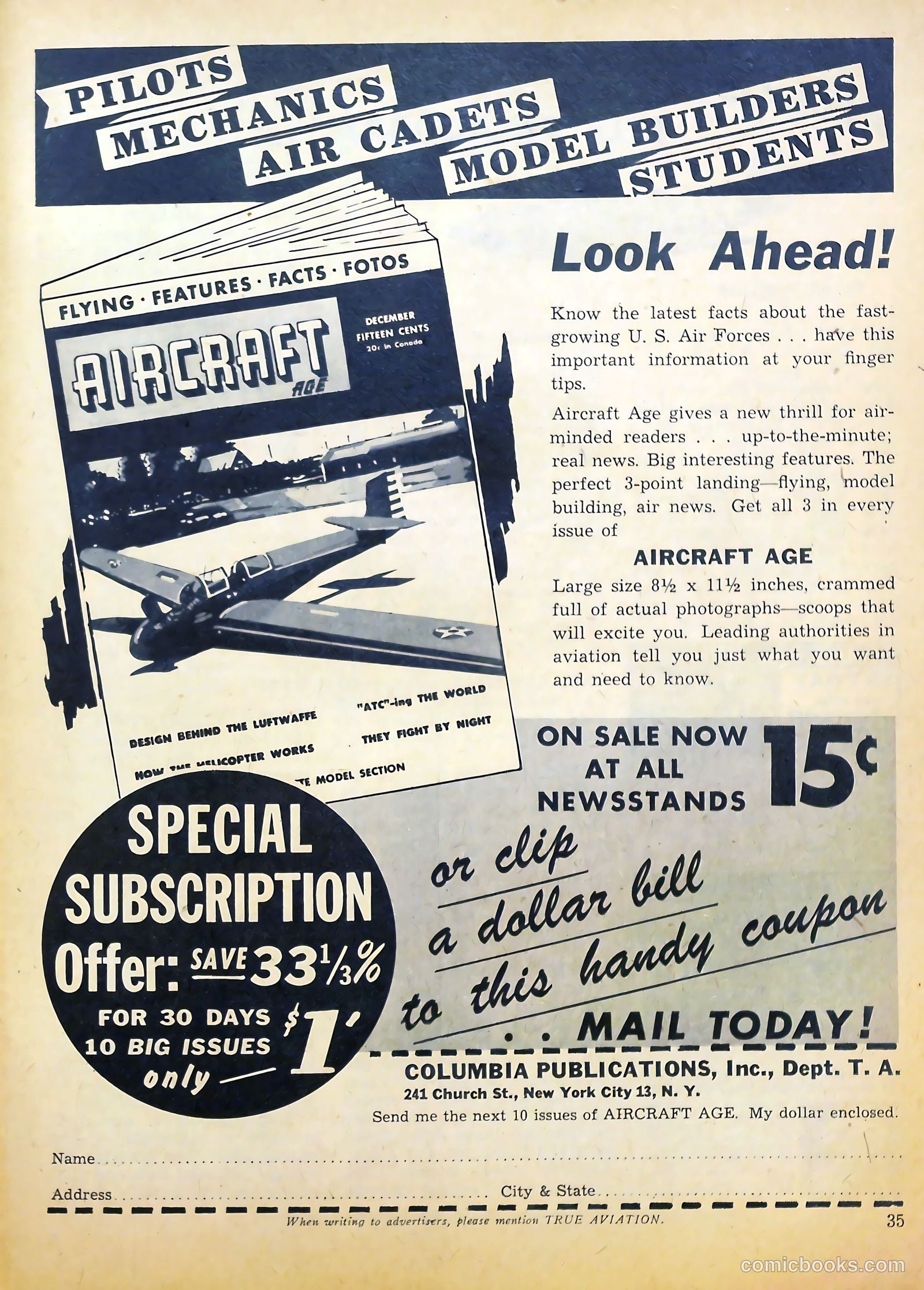 True Aviation Picture-Stories #7 (1944) — page 37 of 54