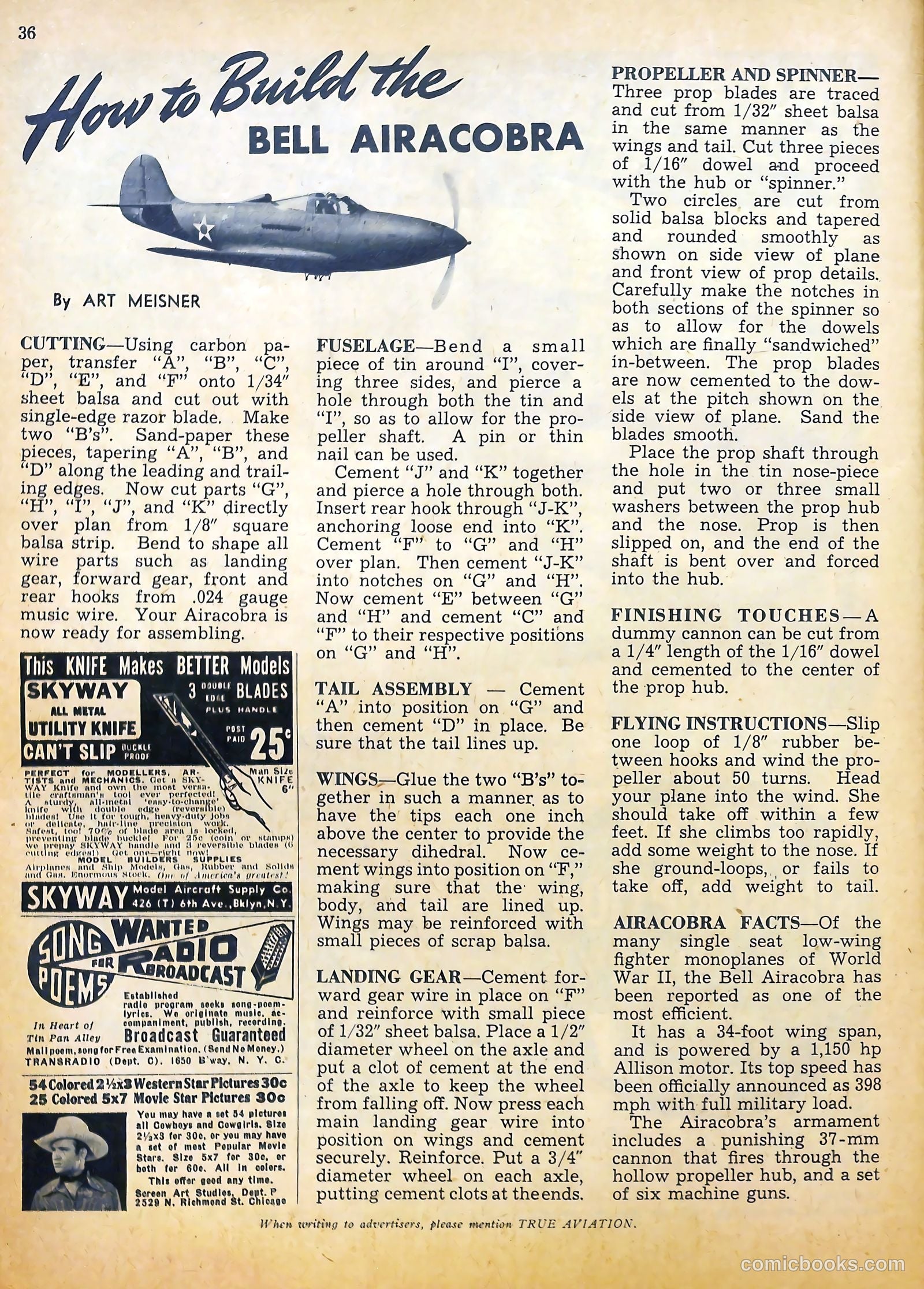 True Aviation Picture-Stories #7 (1944) — page 38 of 54