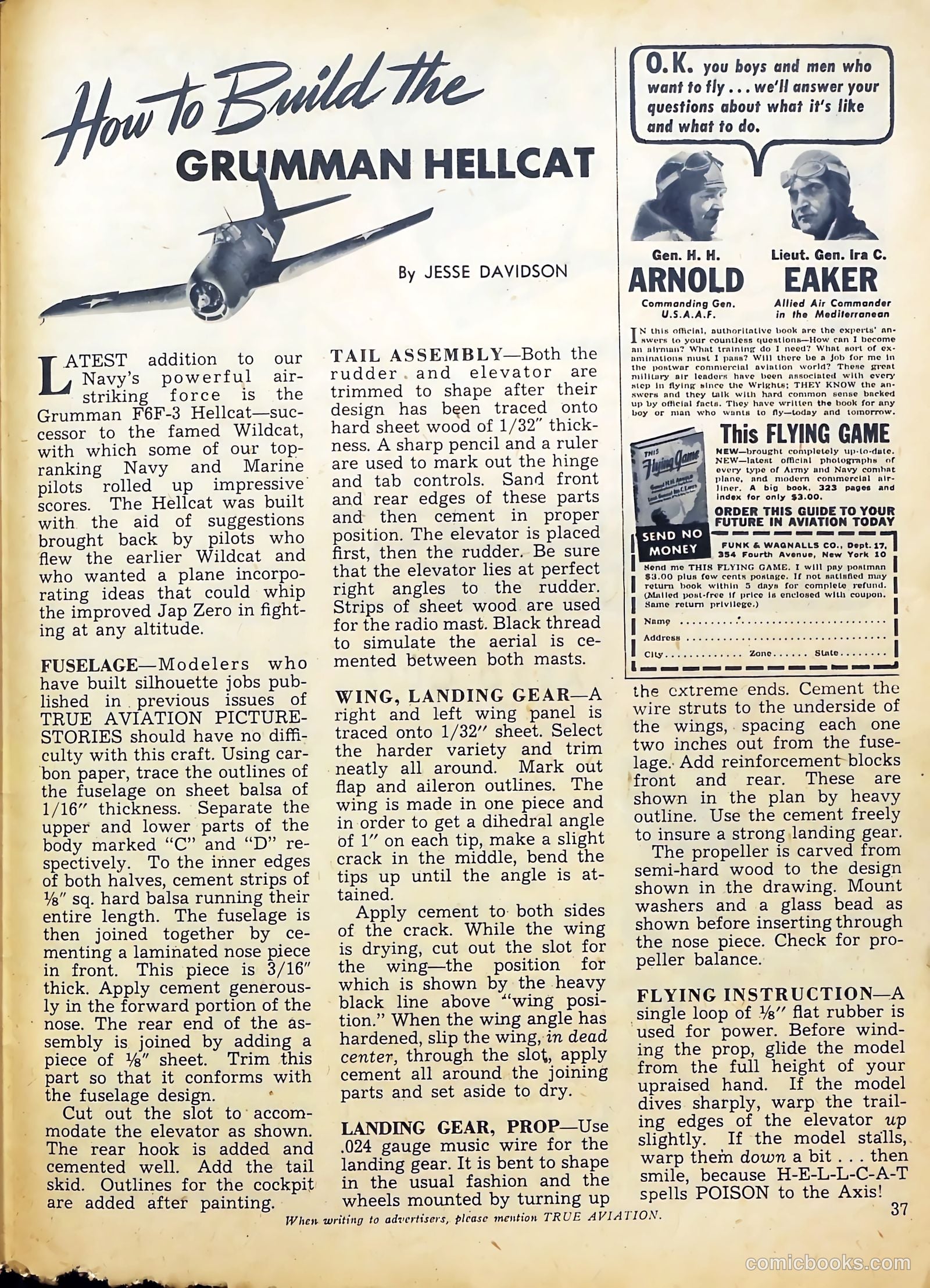 True Aviation Picture-Stories #8 (1944) — page 35 of 50