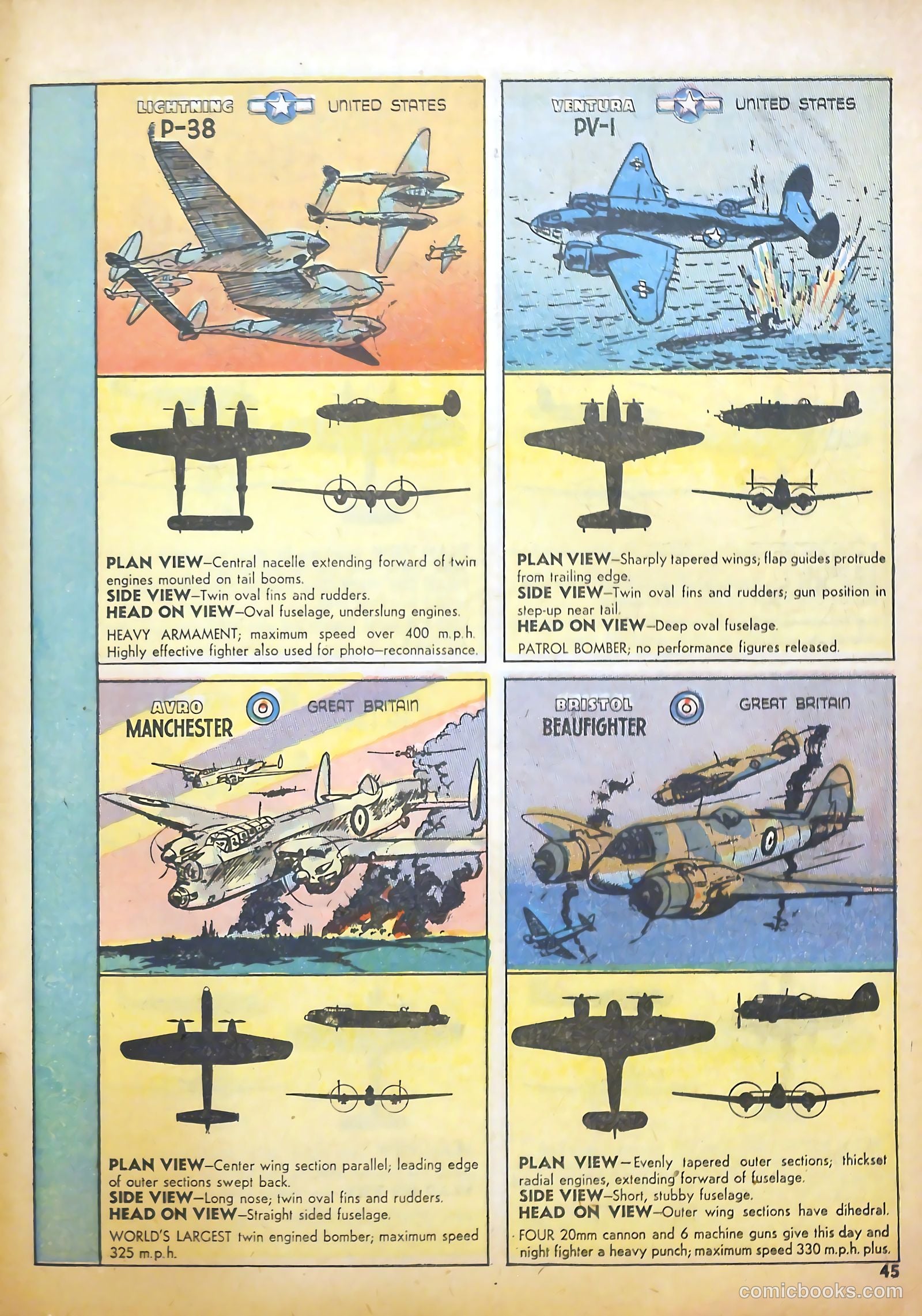 True Aviation Picture-Stories #9 (1944) — page 48 of 55