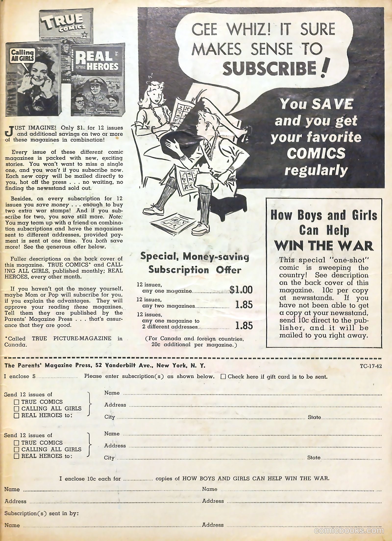 True Comics #17 (1942) — page 66 of 67