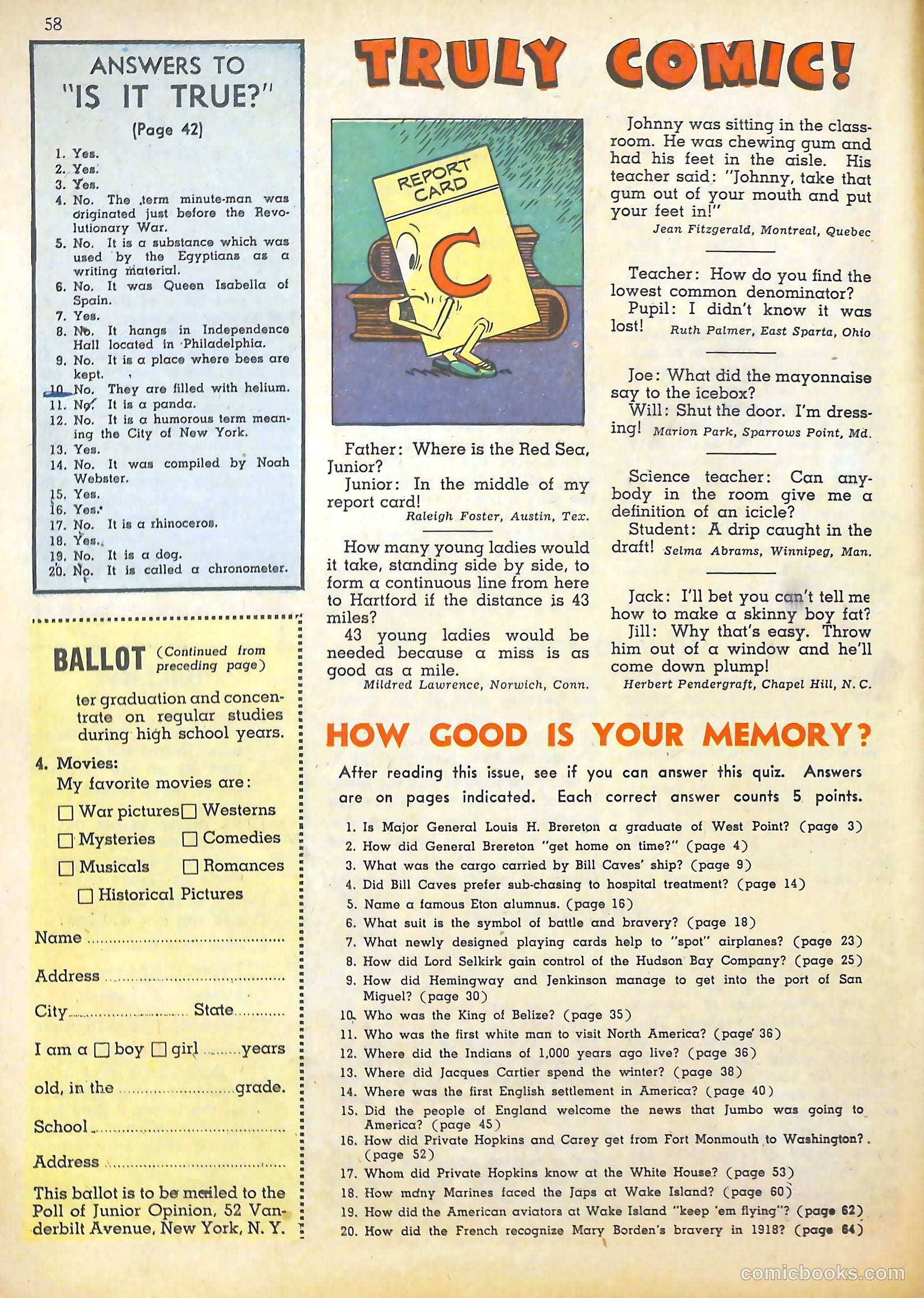 True Comics #18 (1942) — page 58 of 68