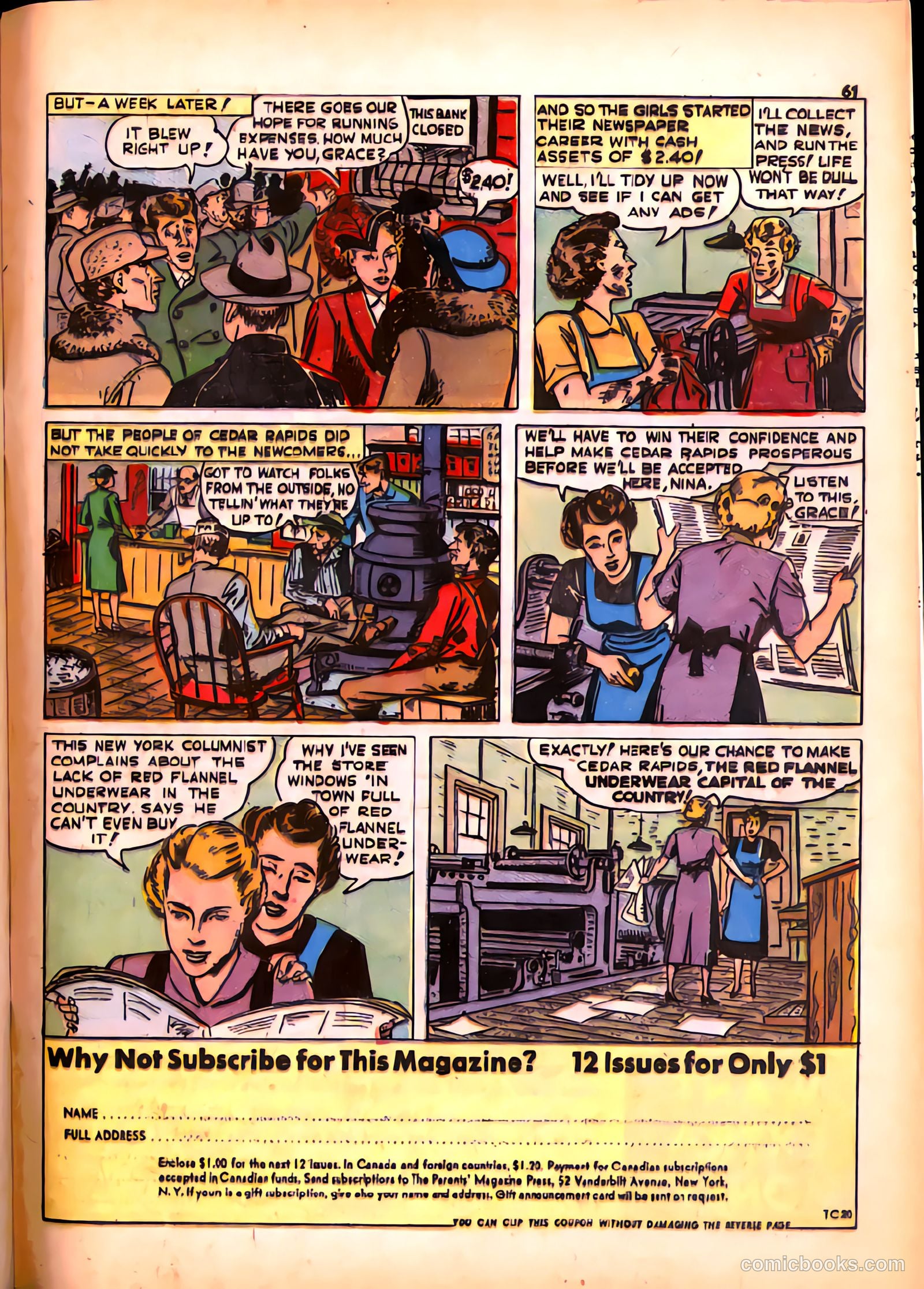 True Comics #20 (1942) — page 61 of 70