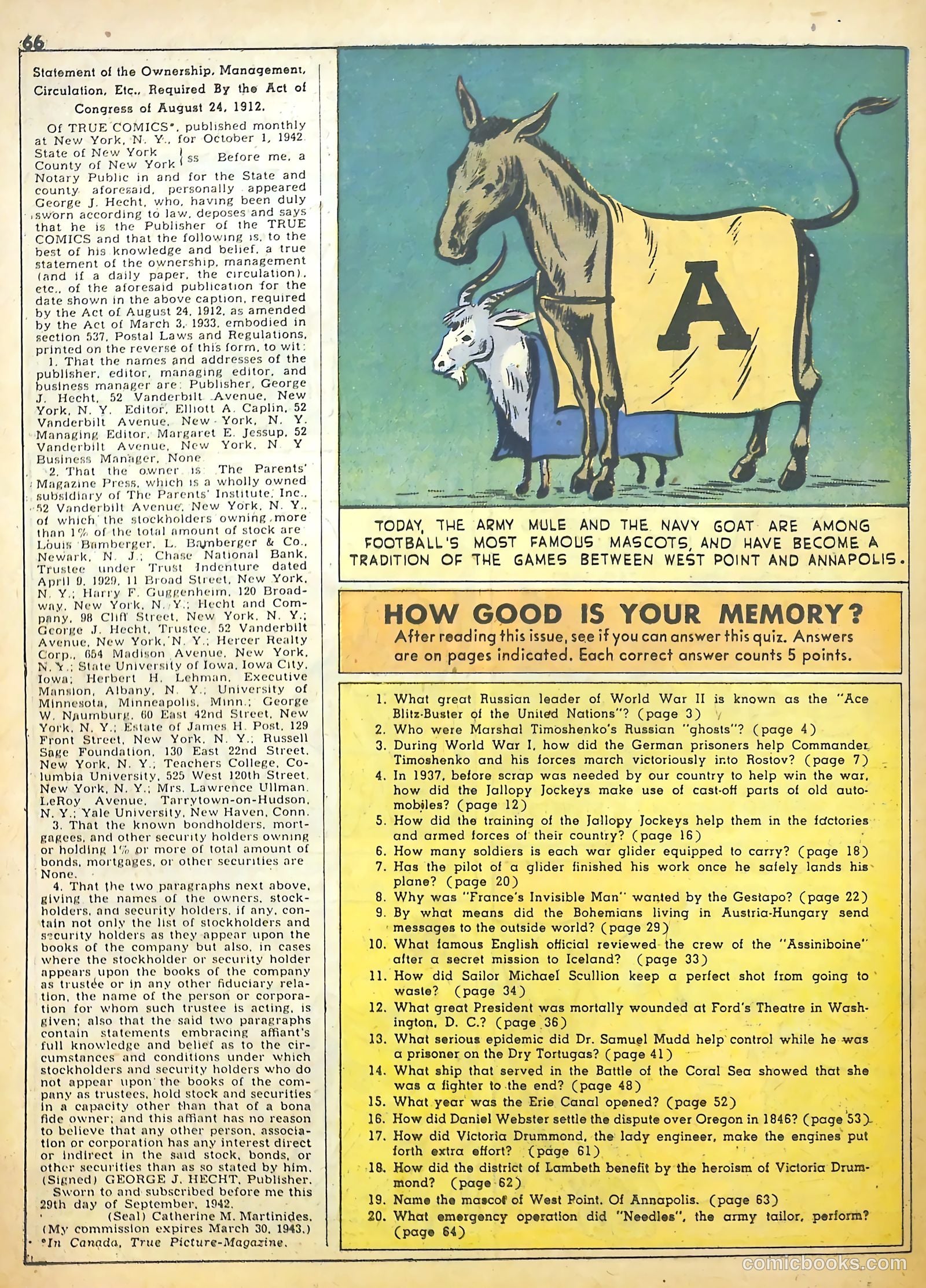 True Comics #21 (1943) — page 65 of 67