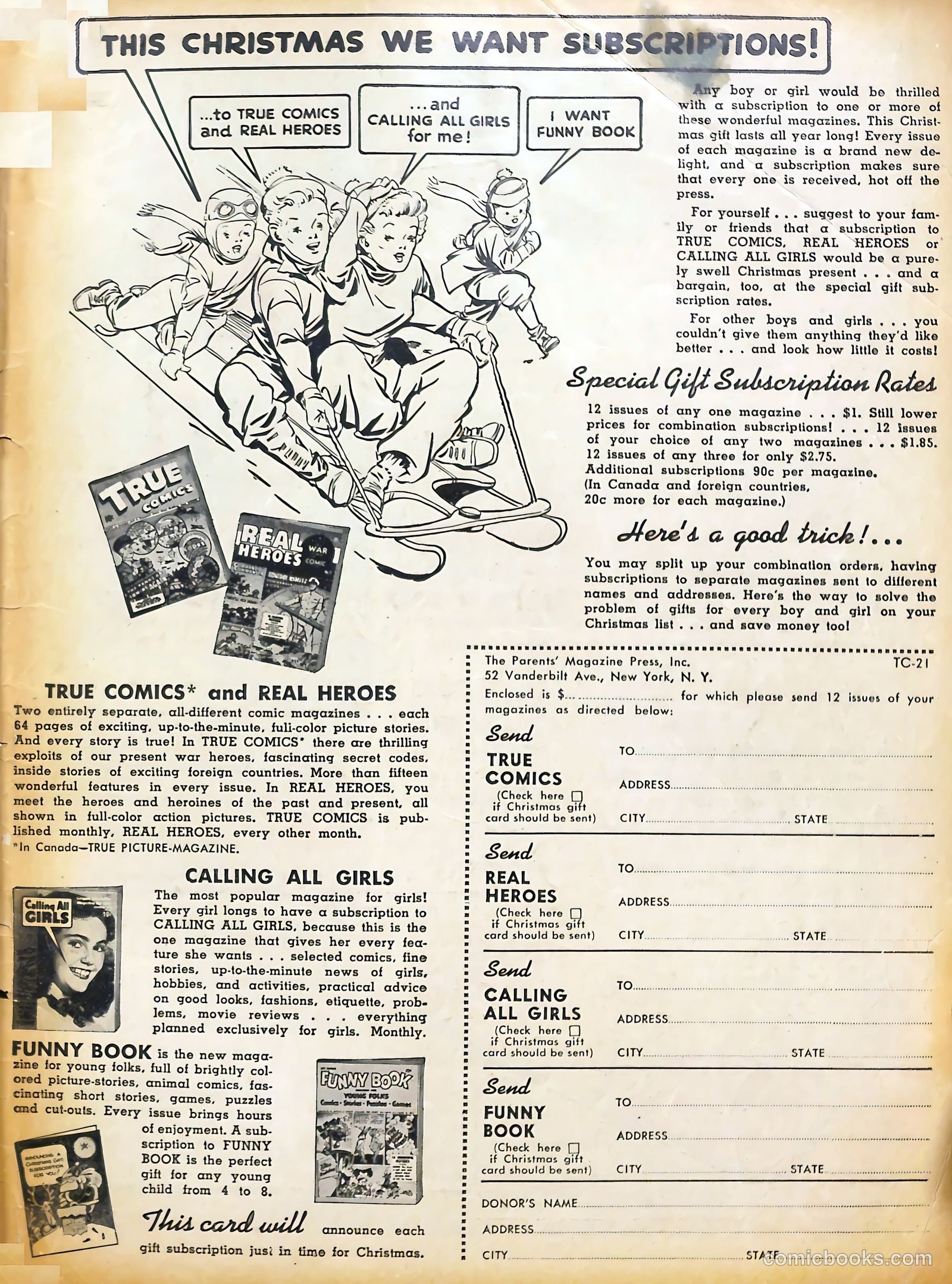 True Comics #21 (1943) — page 66 of 67