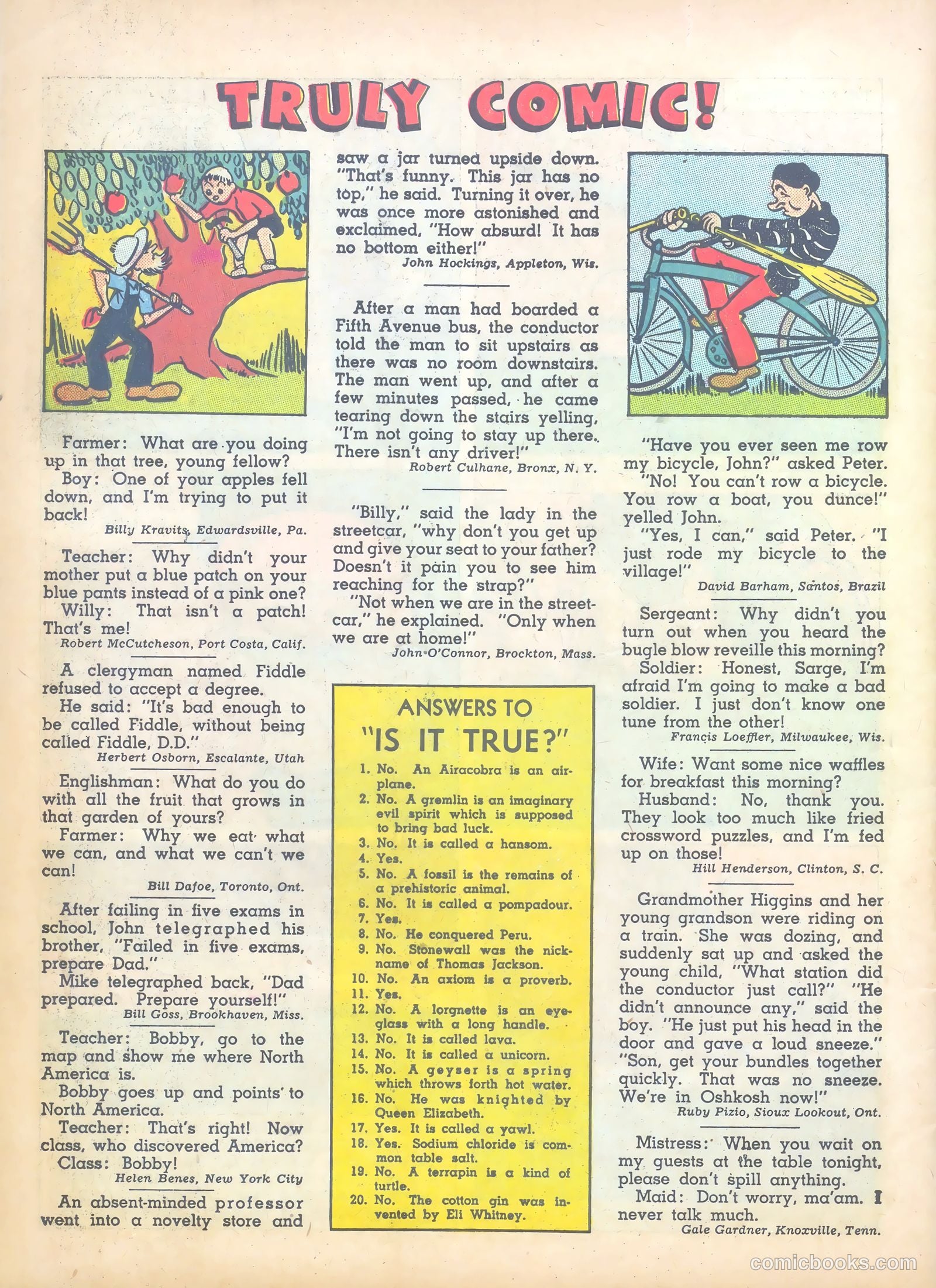 True Comics #25 (1943) — page 58 of 60