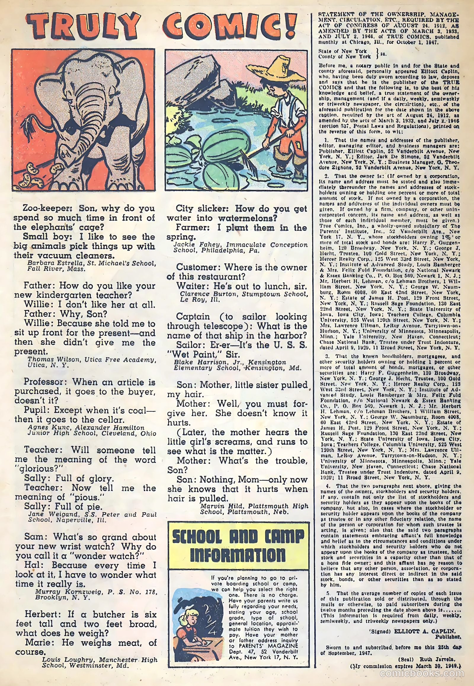 True Comics #67 (1947) — page 32 of 37