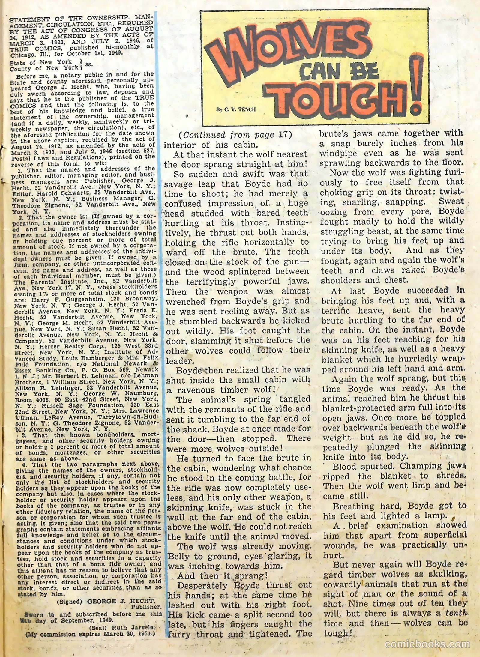 True Comics #82 (1950) — page 32 of 33