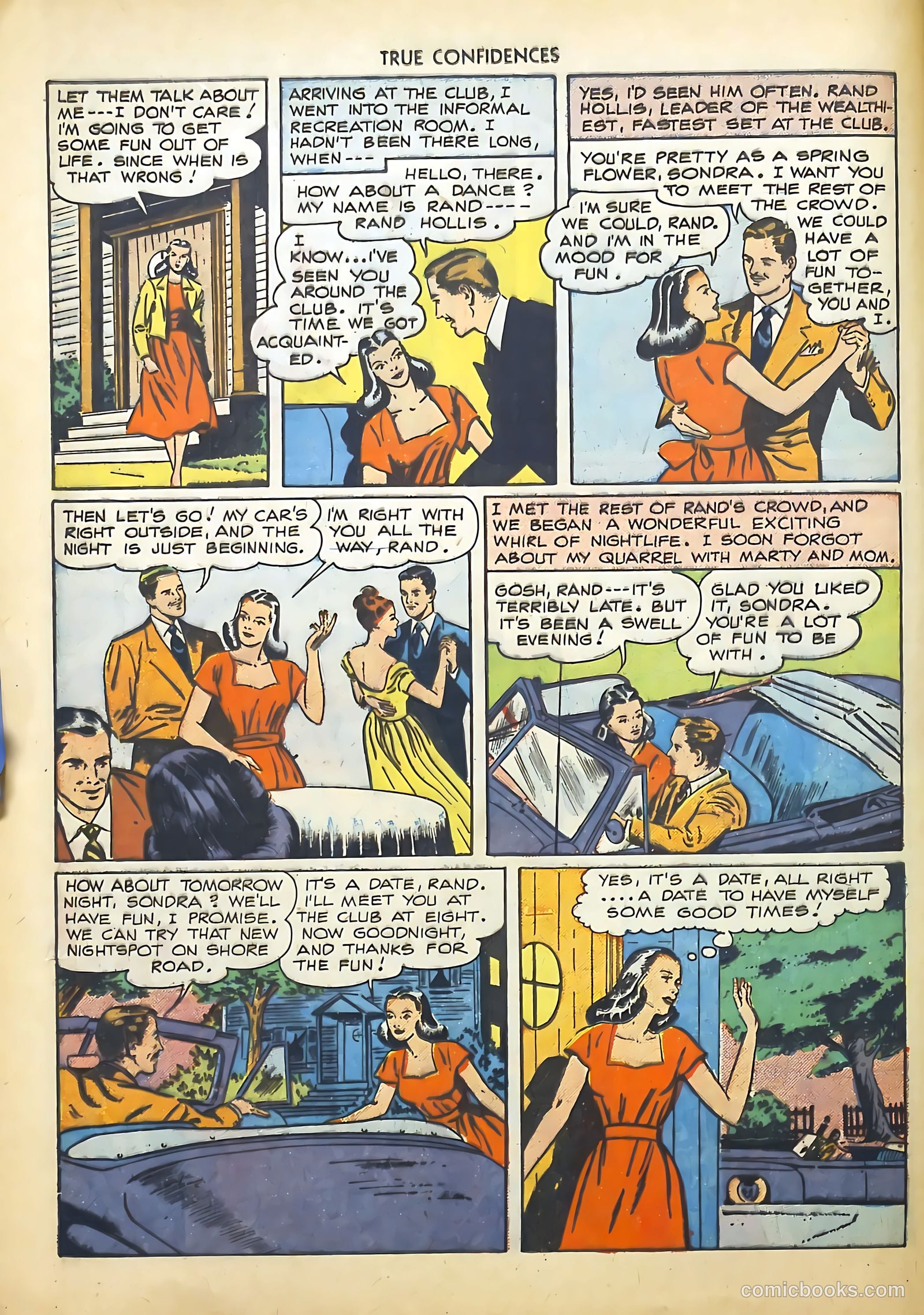 True Confidences #1 (1949) — page 16 of 36