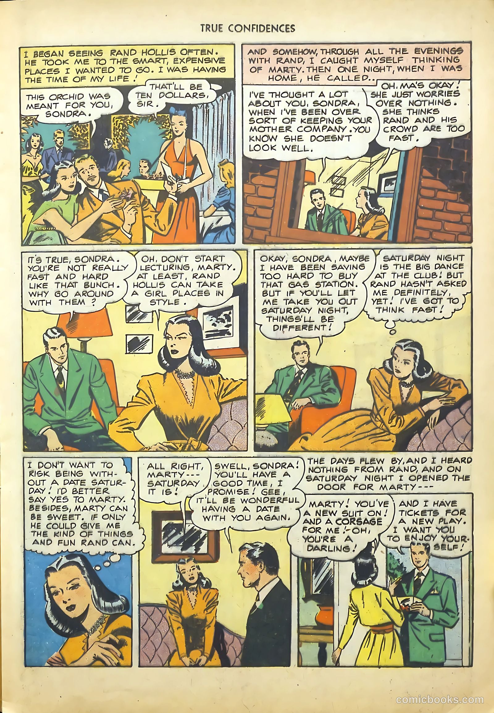 True Confidences #1 (1949) — page 17 of 36