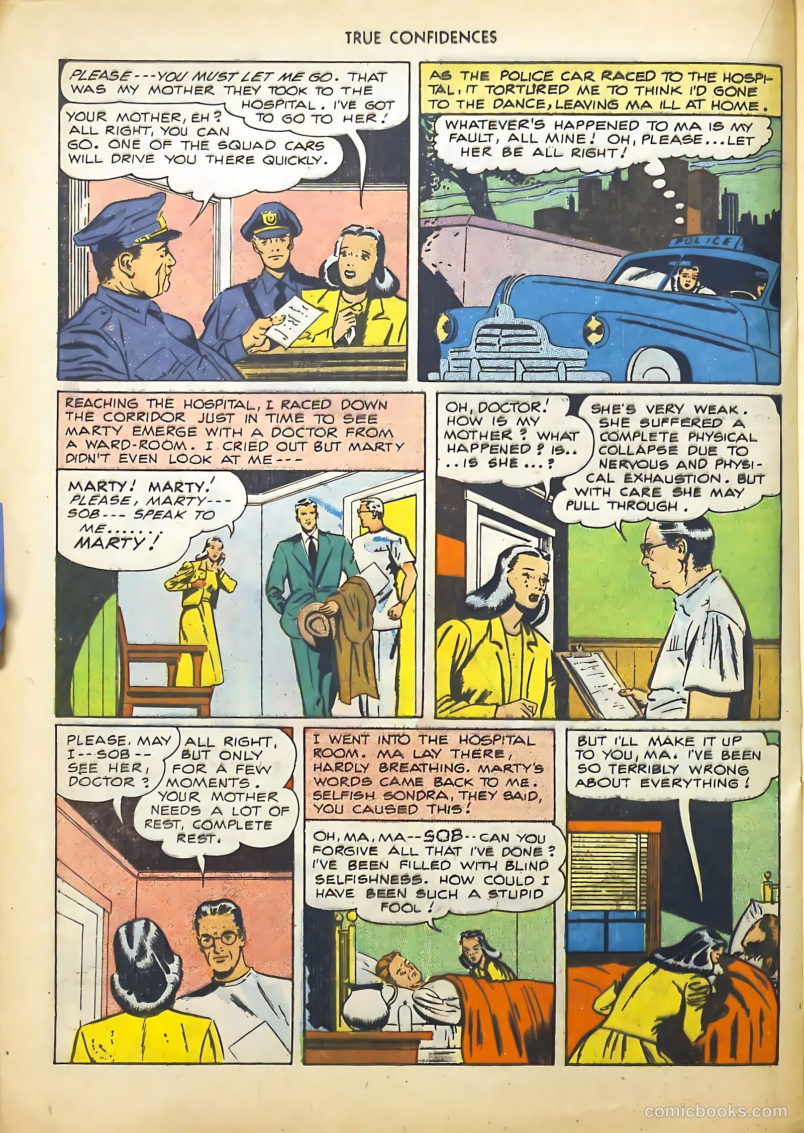 True Confidences #1 (1949) — page 20 of 36