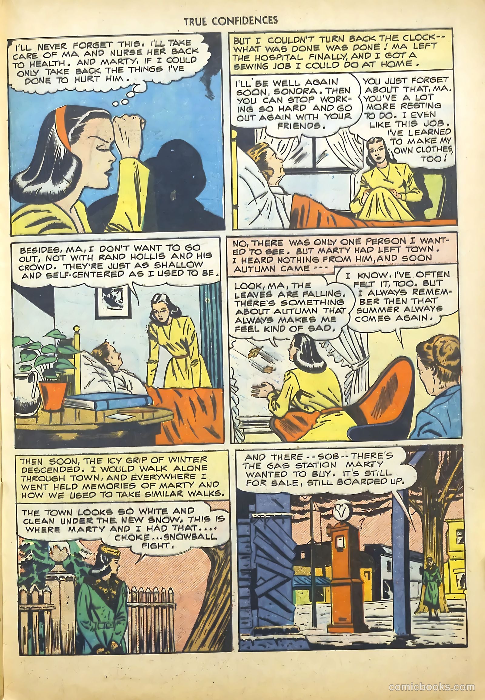 True Confidences #1 (1949) — page 21 of 36