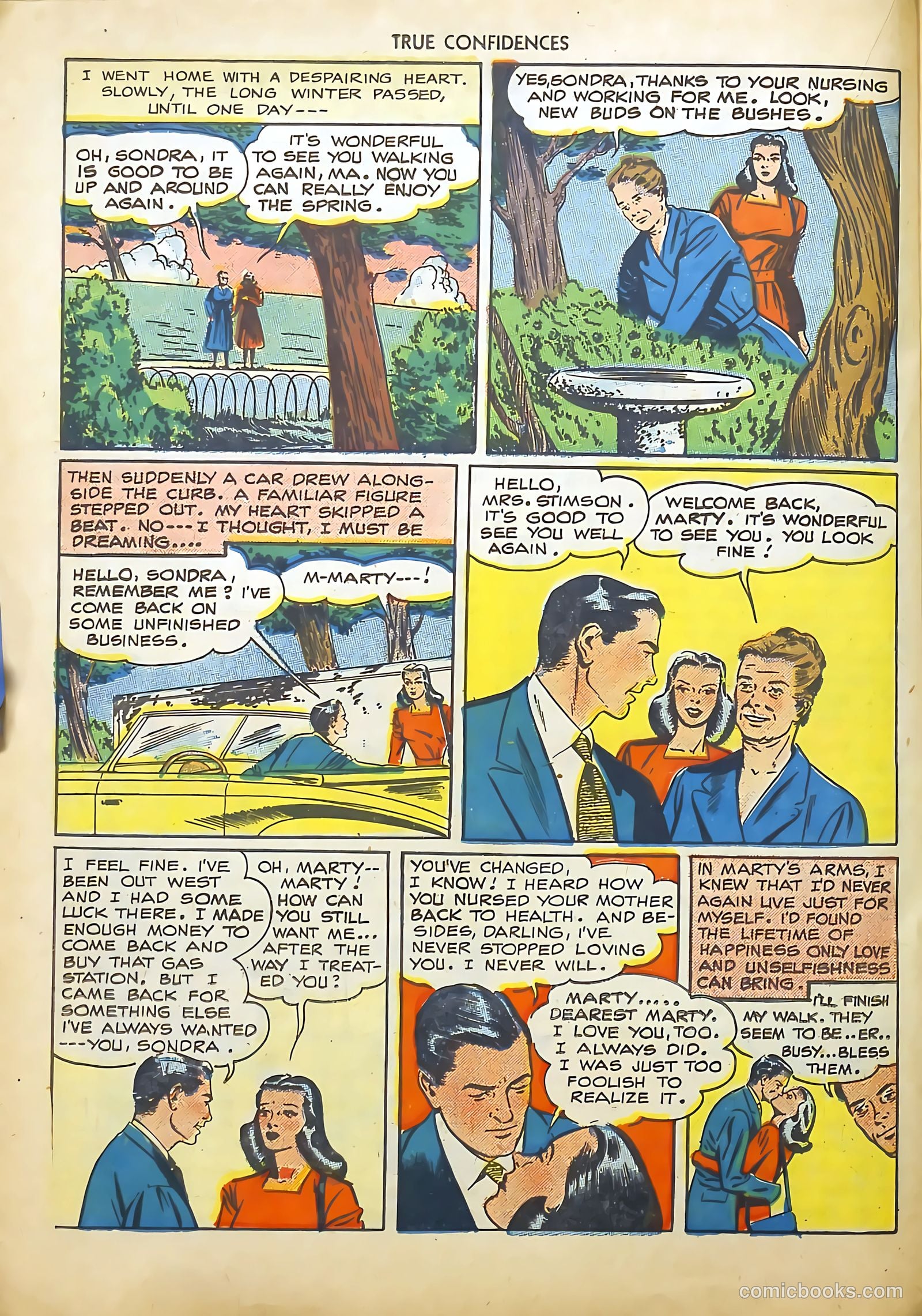 True Confidences #1 (1949) — page 22 of 36