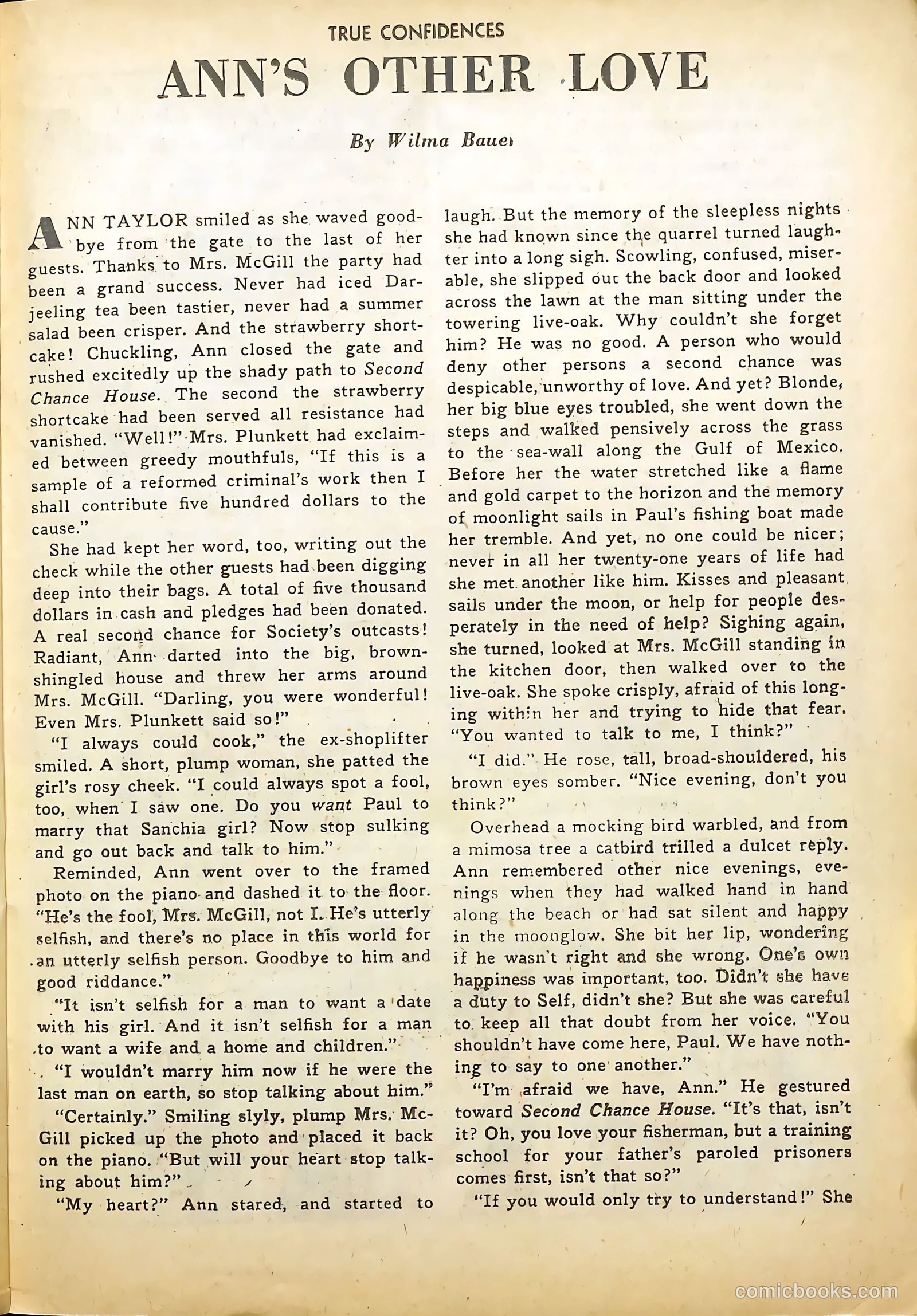 True Confidences #1 (1949) — page 23 of 36