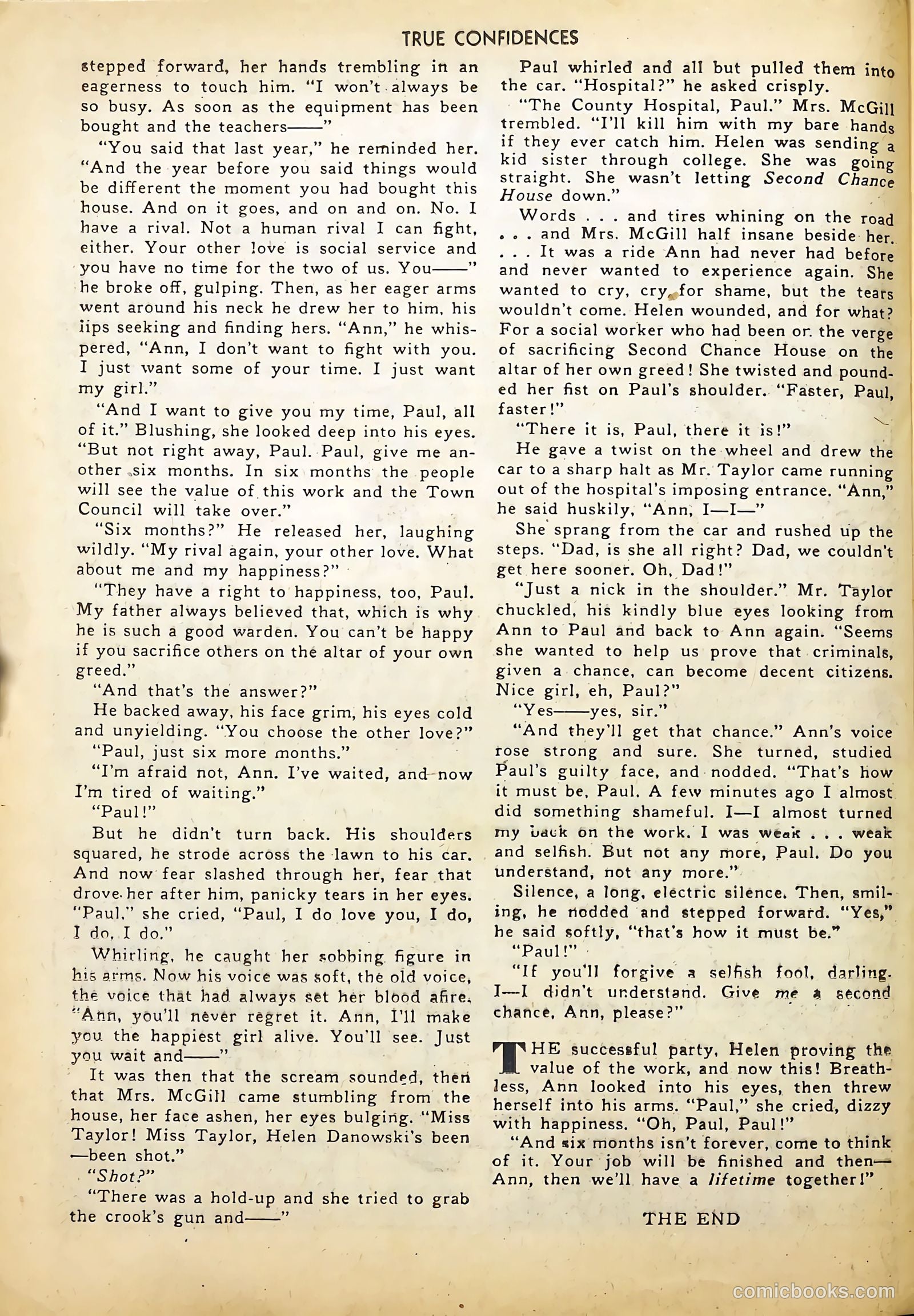True Confidences #1 (1949) — page 24 of 36