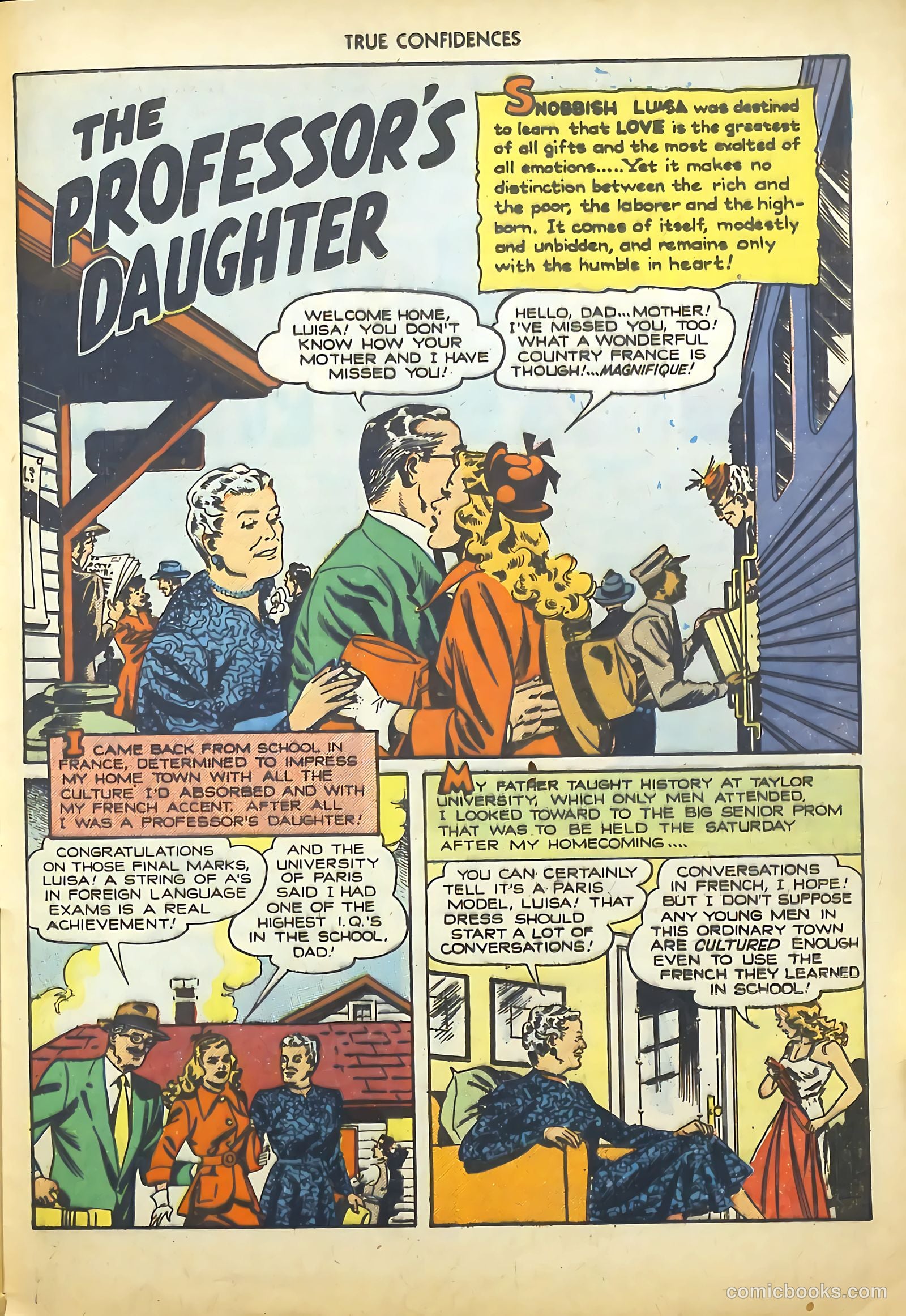 True Confidences #1 (1949) — page 25 of 36
