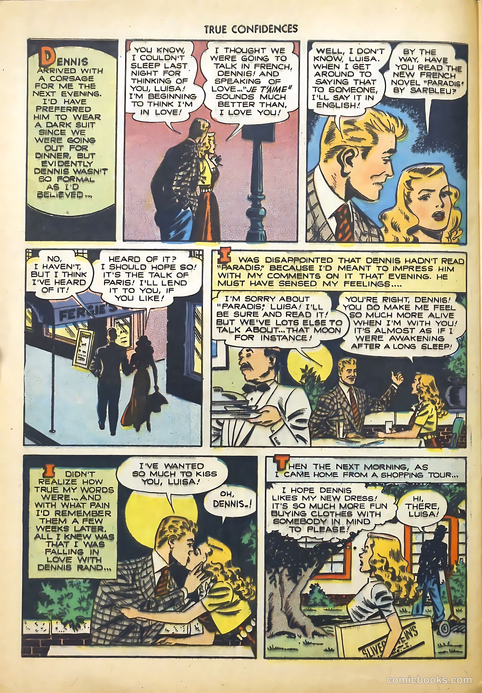 True Confidences #1 (1949) — page 28 of 36