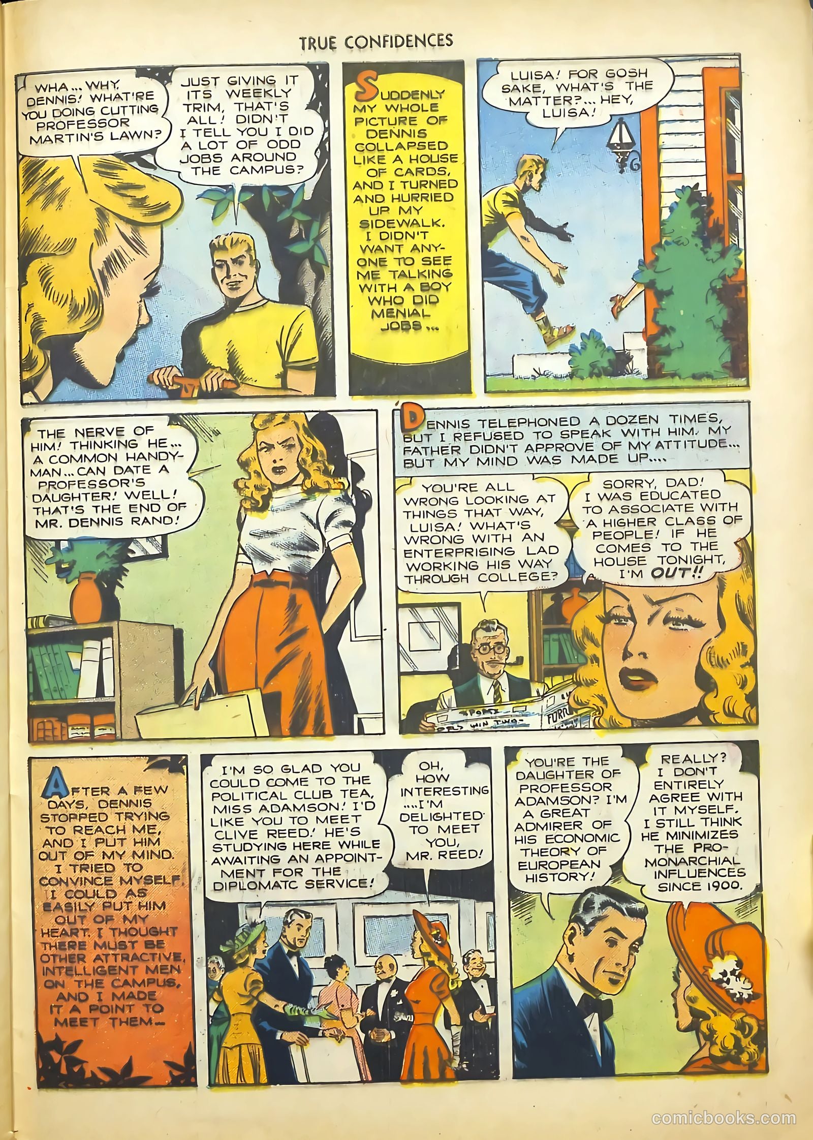True Confidences #1 (1949) — page 29 of 36