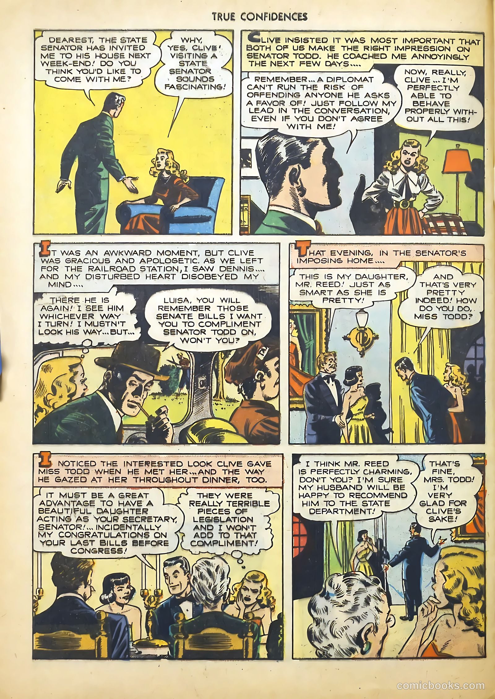 True Confidences #1 (1949) — page 32 of 36