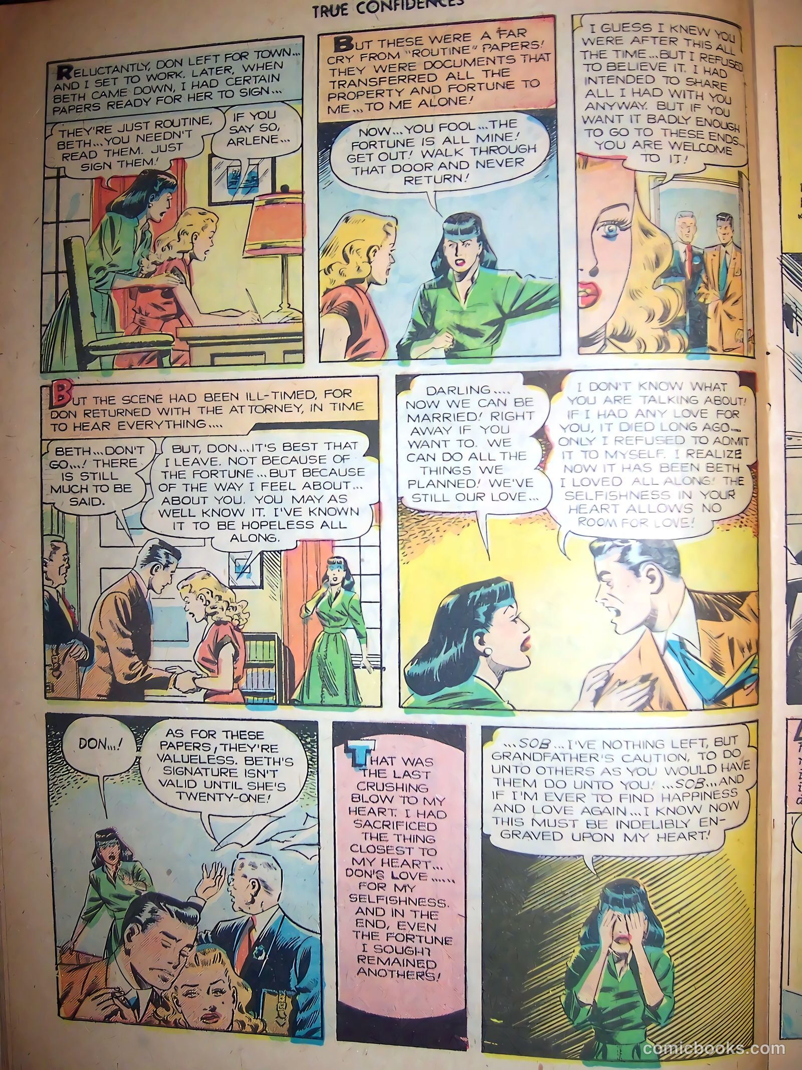 True Confidences #3 (1950) — page 14 of 36