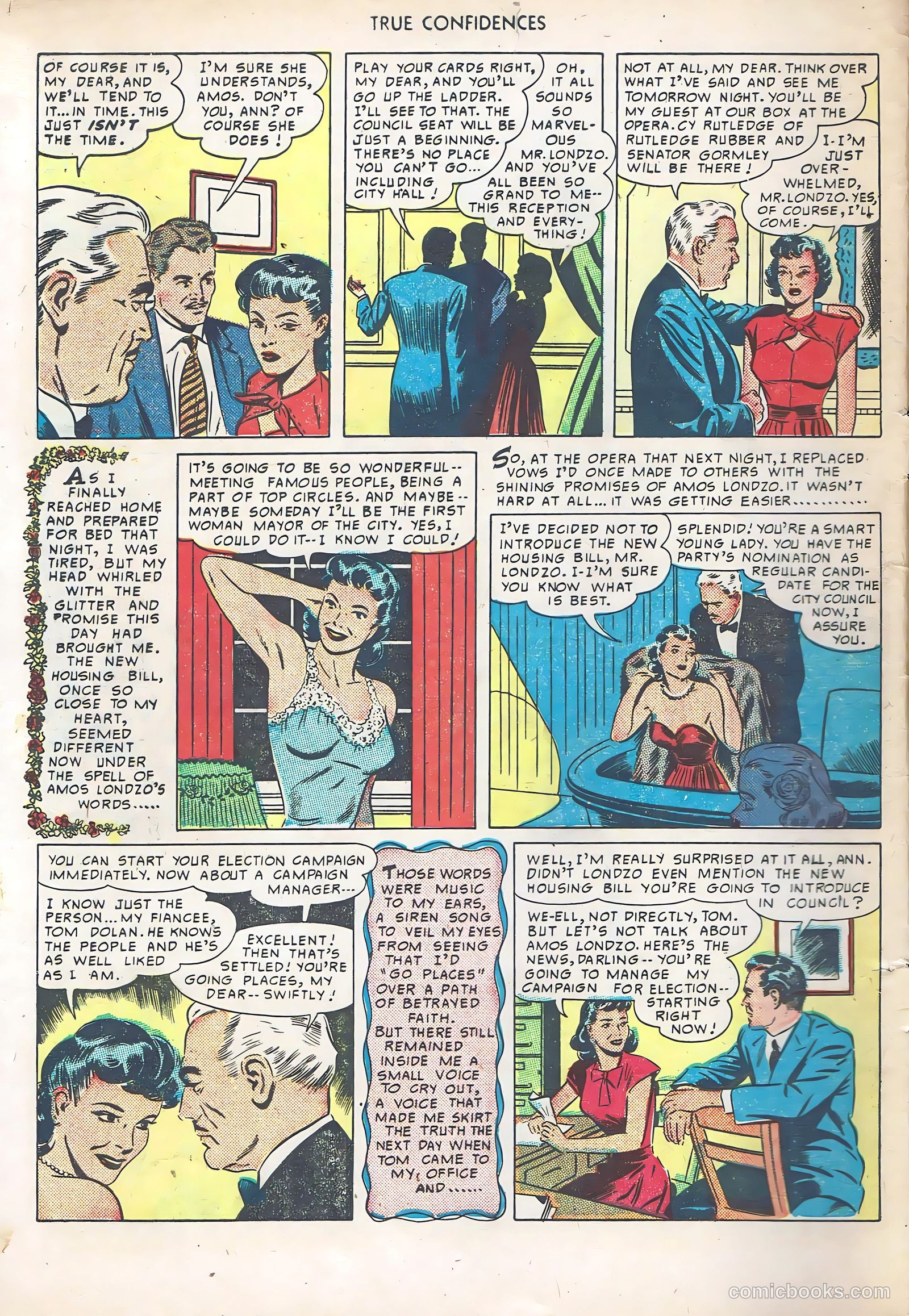 True Confidences #4 (1950) — page 8 of 36