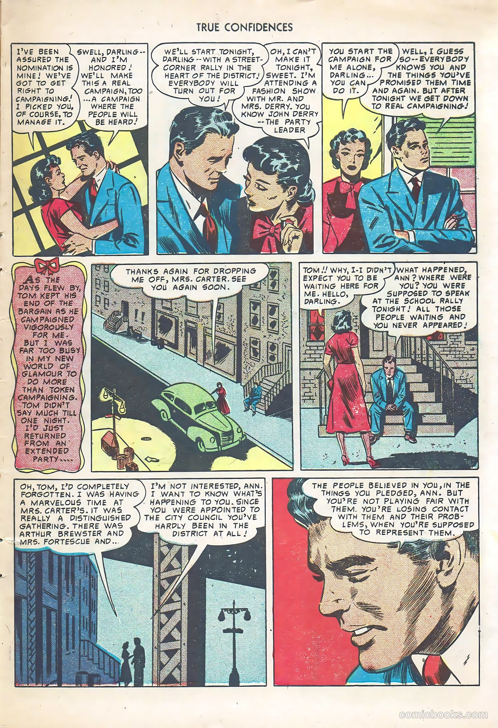 True Confidences #4 (1950) — page 9 of 36