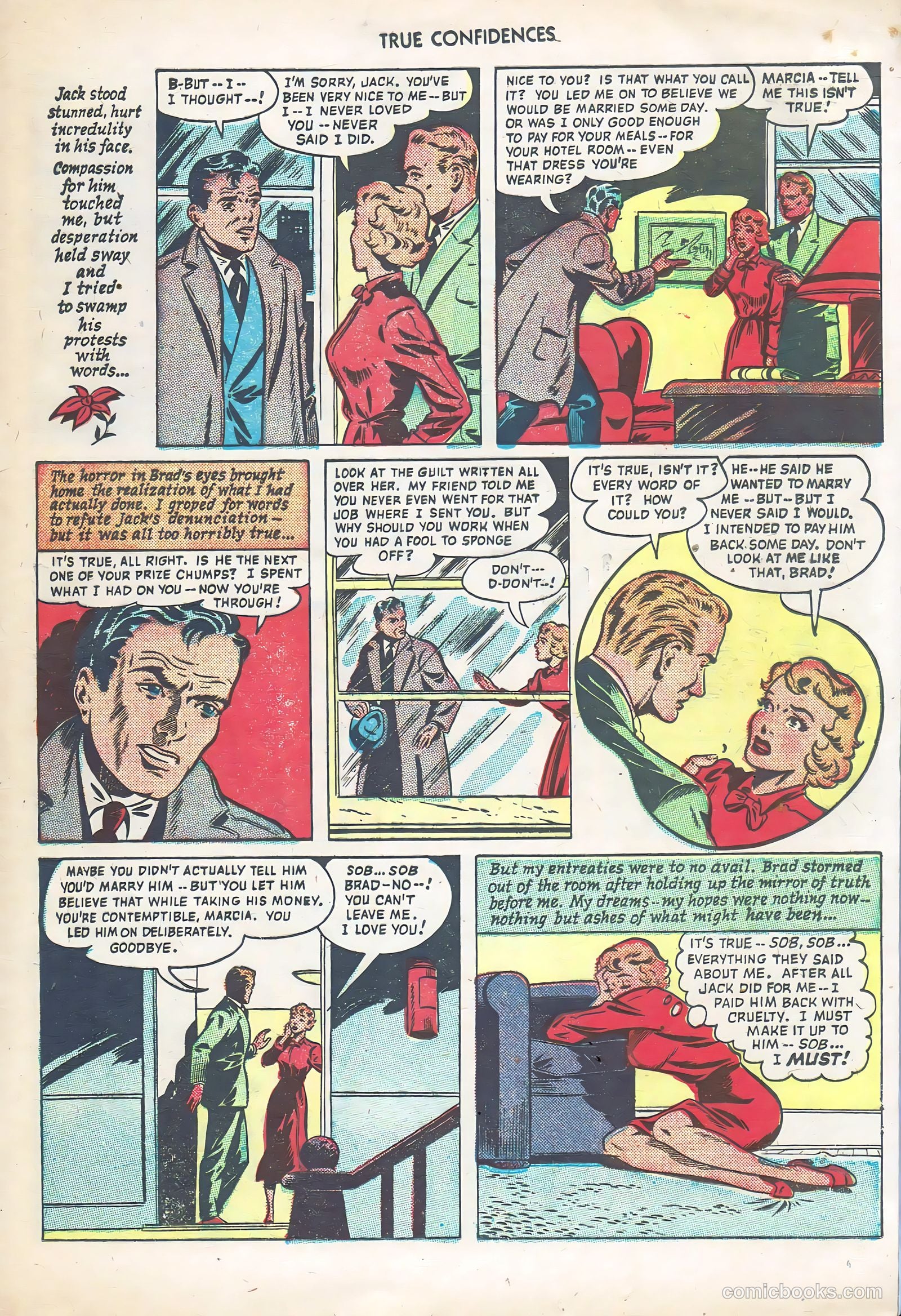 True Confidences #4 (1950) — page 21 of 36