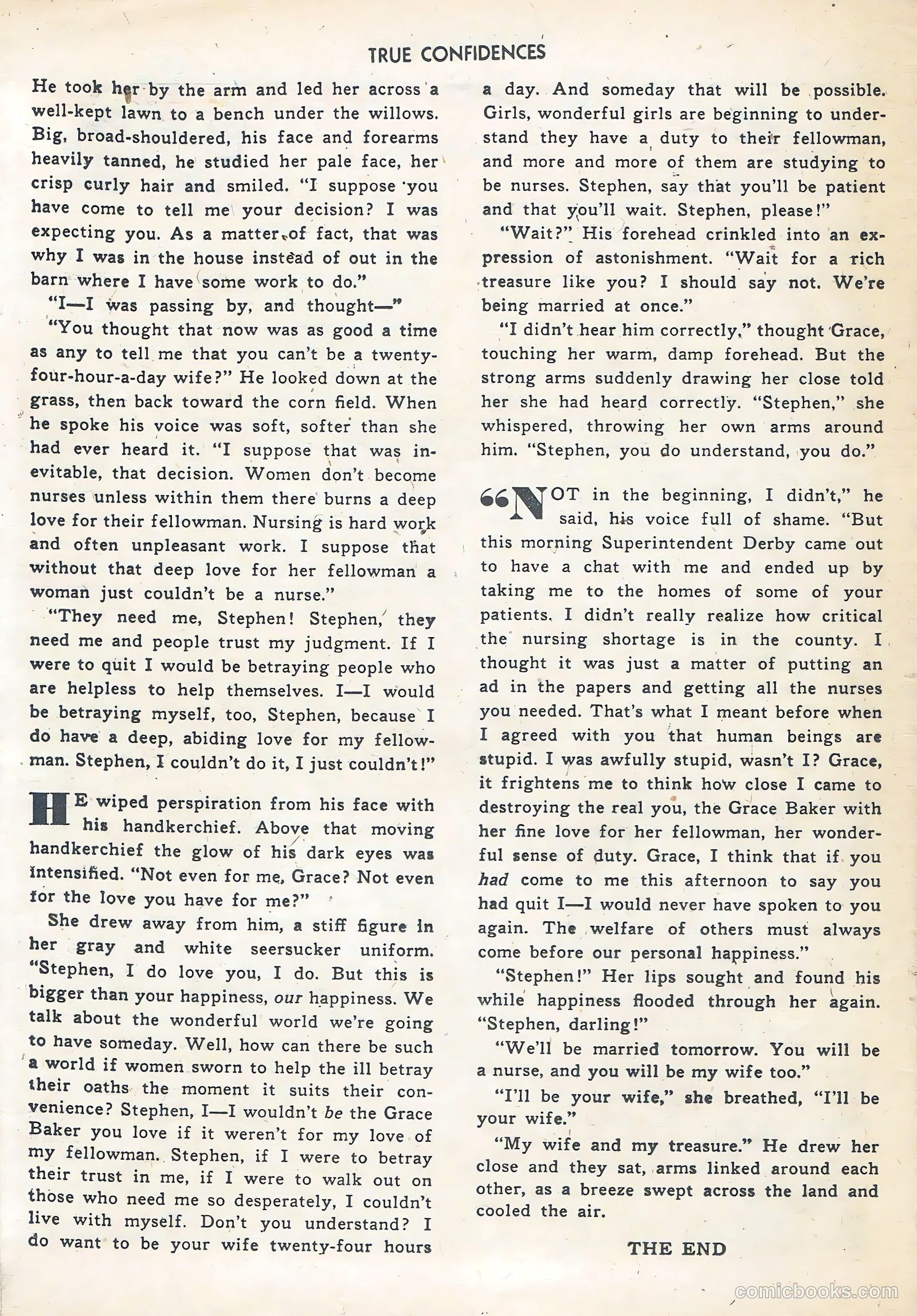 True Confidences #4 (1950) — page 24 of 36