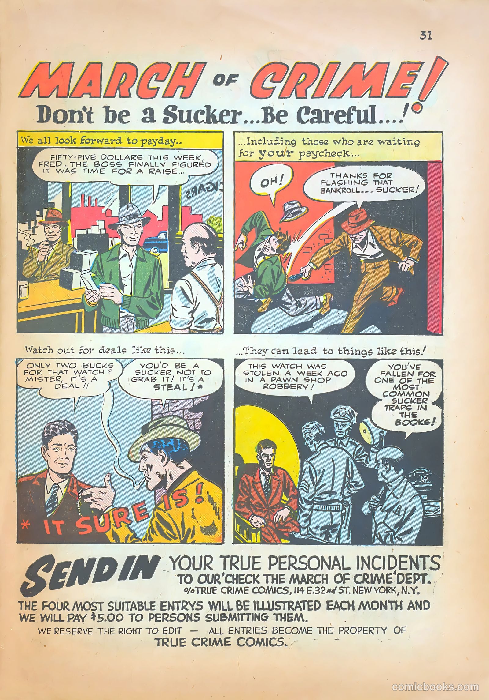 True Crime Comics #1 (1949) — page 31 of 52