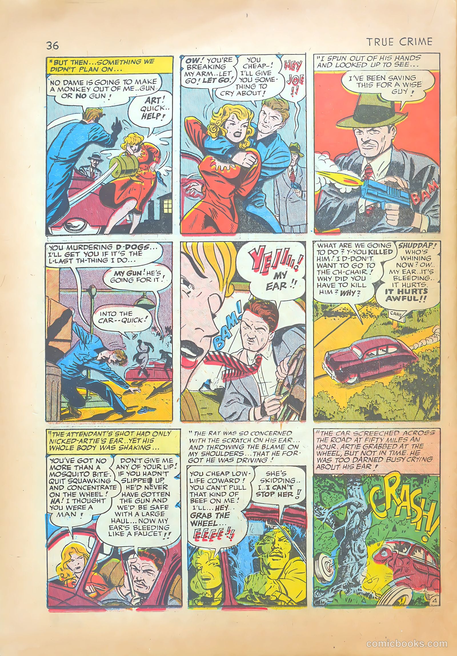 True Crime Comics #1 (1949) — page 36 of 52
