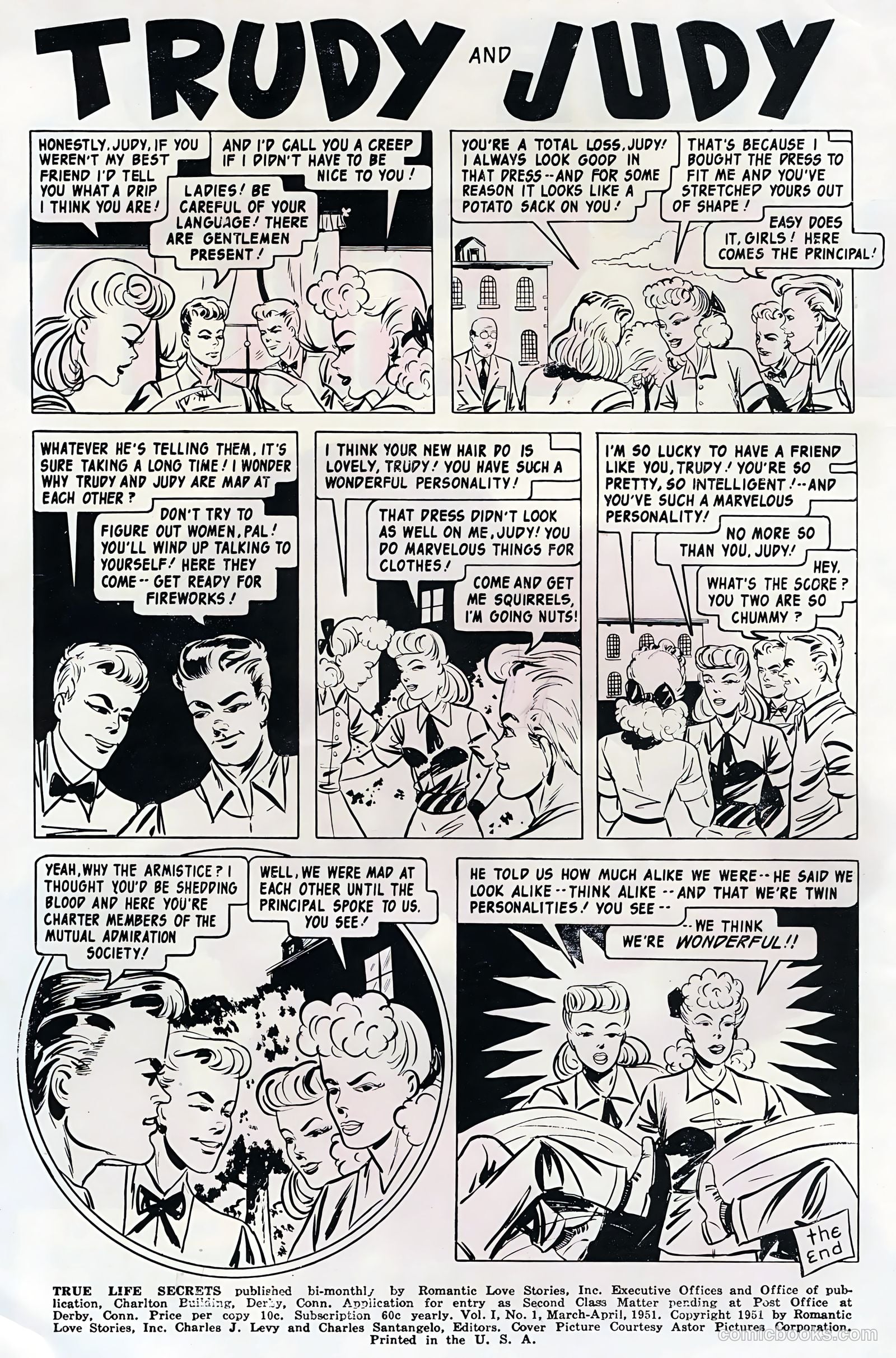 True Life Secrets #1 (1951) — page 2 of 36