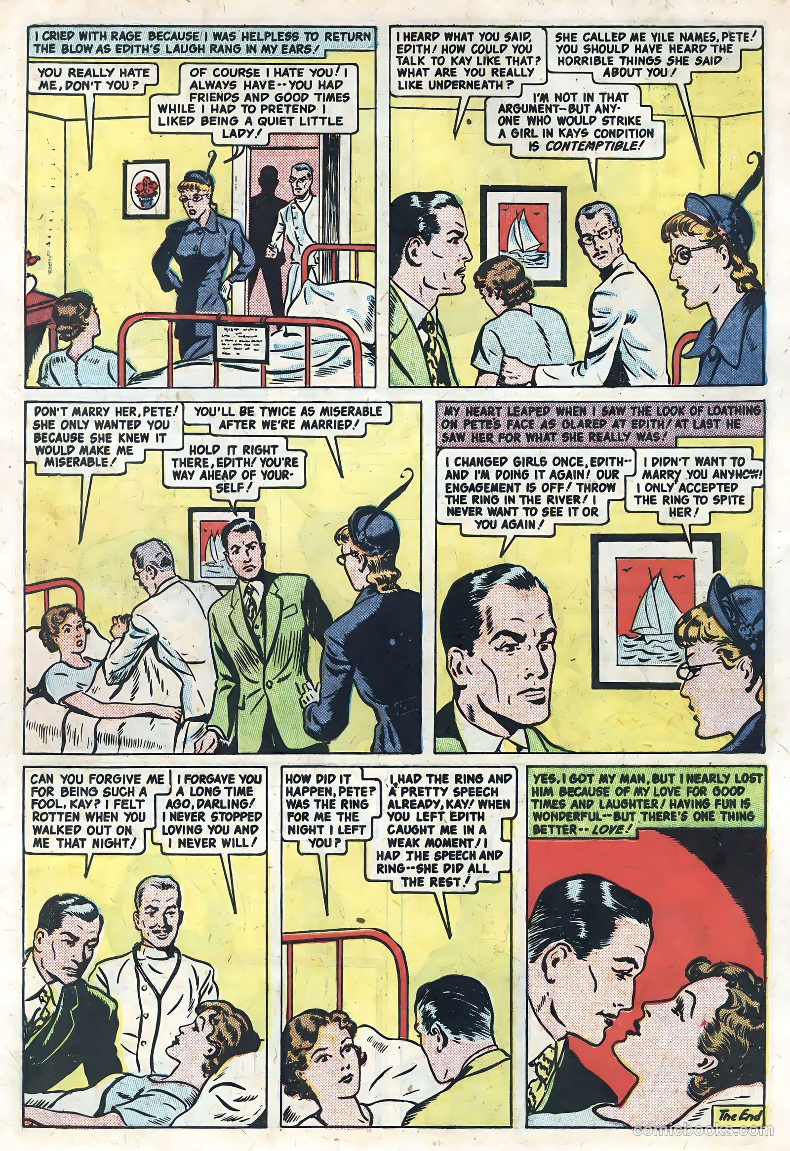 True Life Secrets #1 (1951) — page 34 of 36