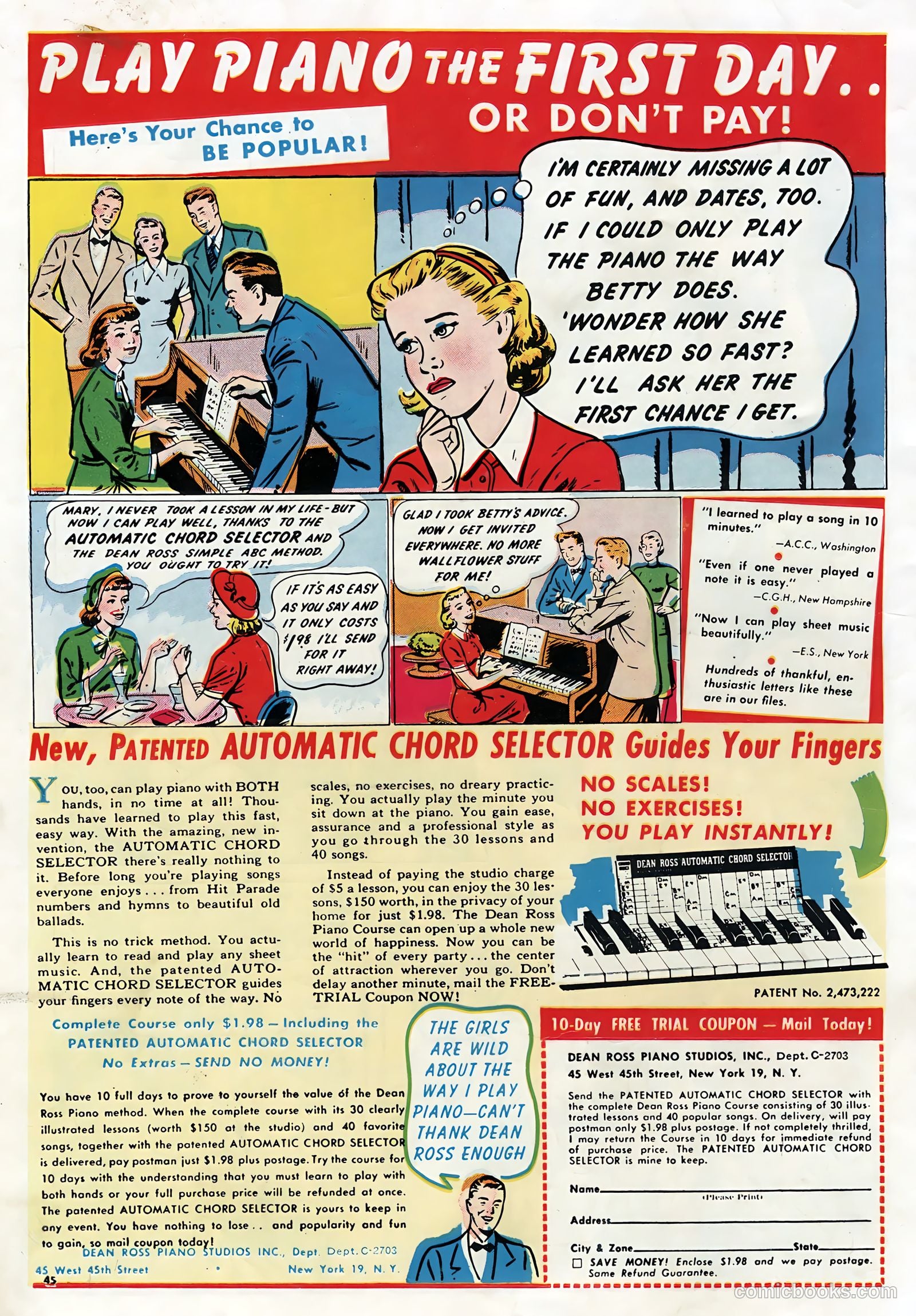 True Life Secrets #1 (1951) — page 36 of 36