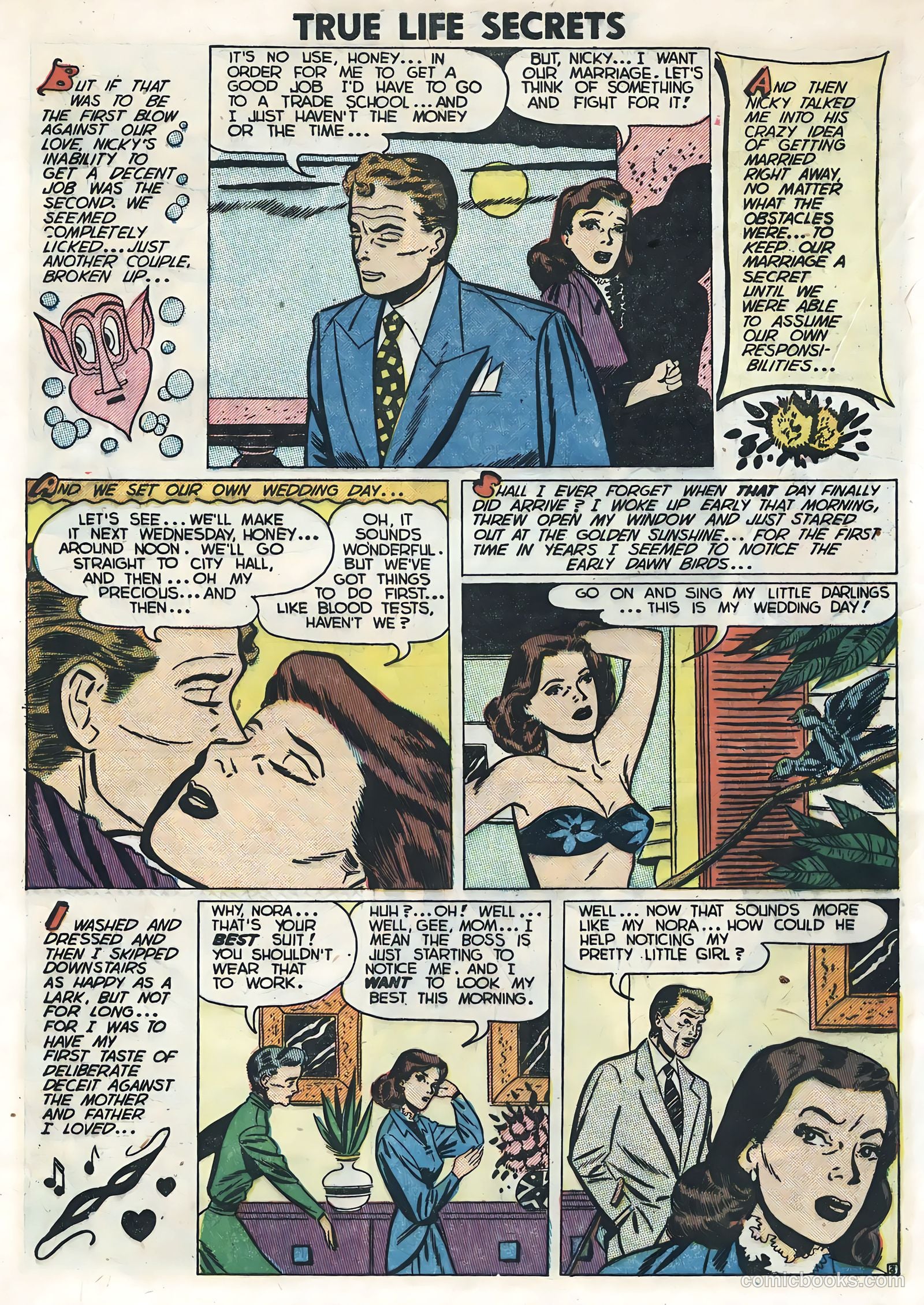 True Life Secrets #10 (1952) — page 5 of 36