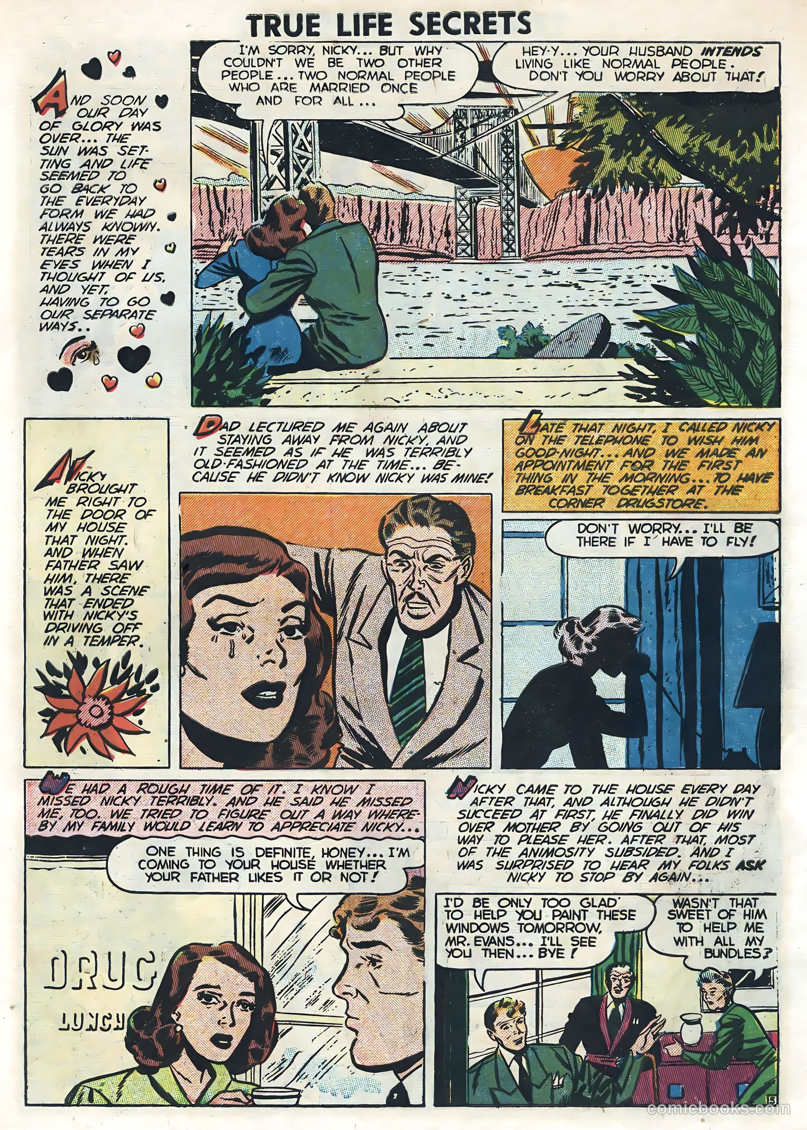 True Life Secrets #10 (1952) — page 7 of 36