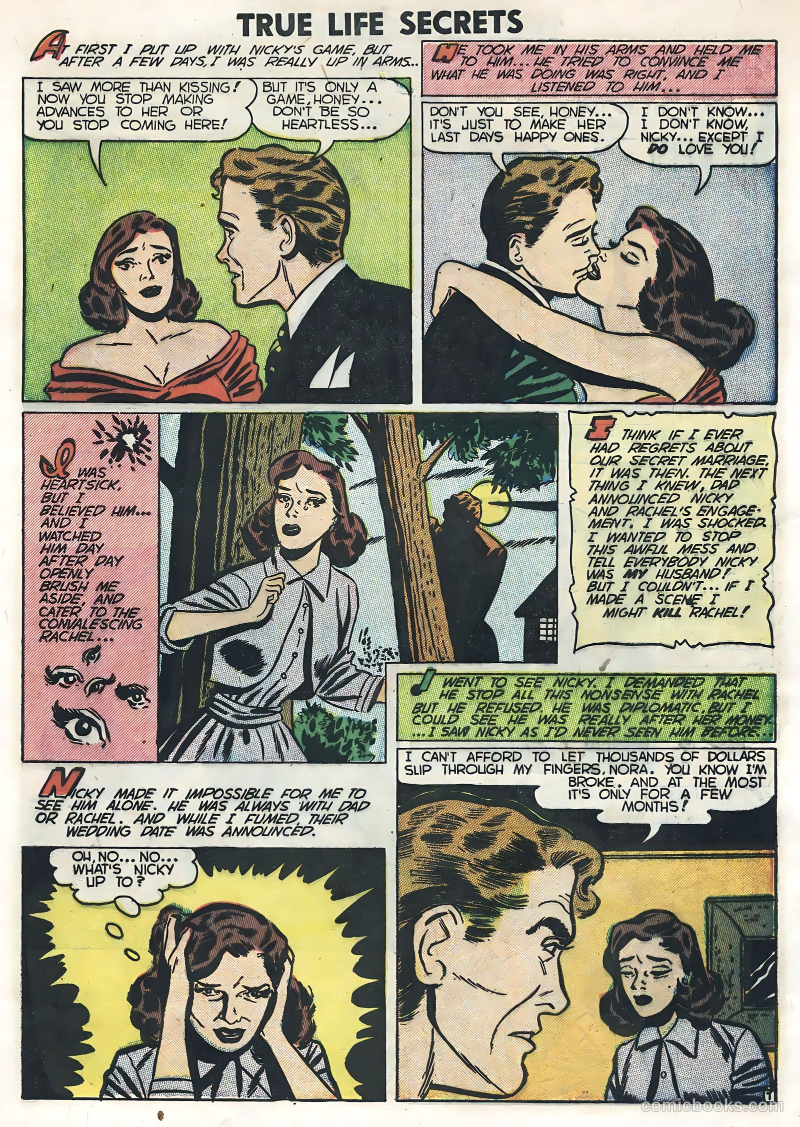 True Life Secrets #10 (1952) — page 9 of 36