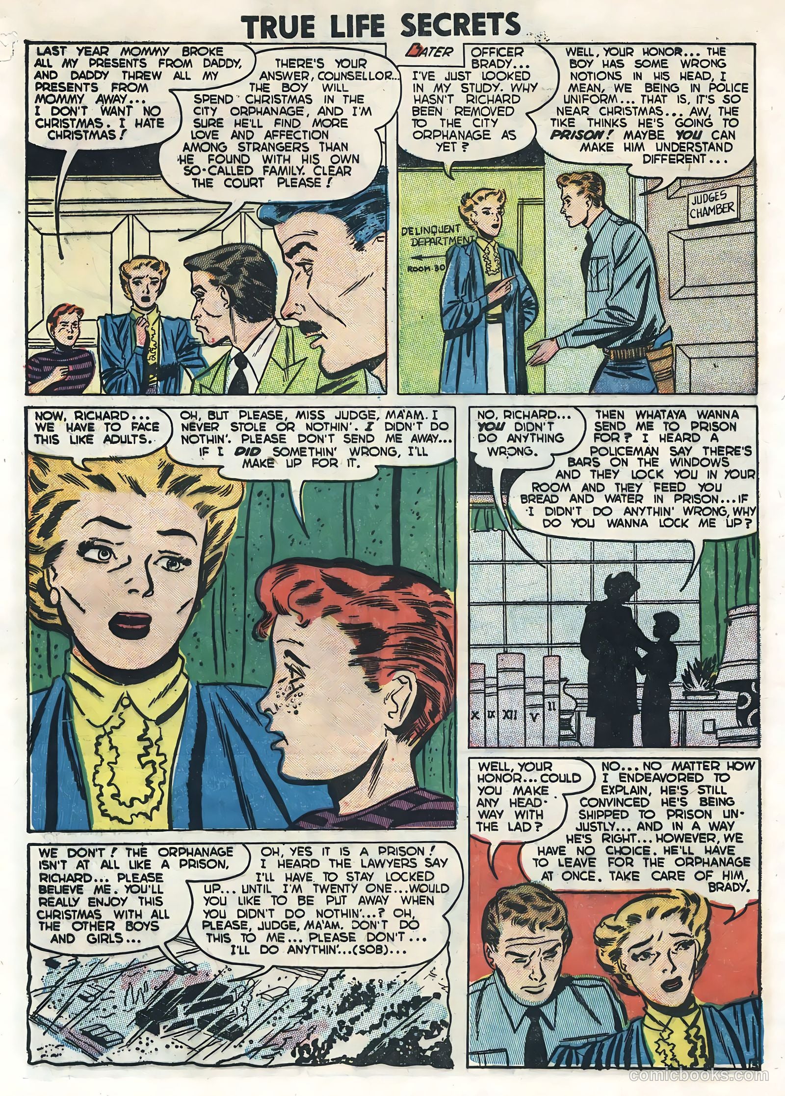 True Life Secrets #10 (1952) — page 28 of 36