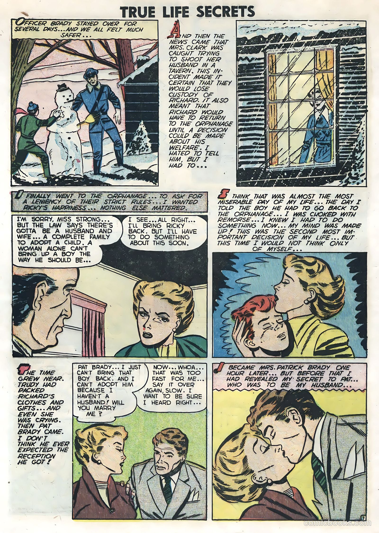 True Life Secrets #10 (1952) — page 32 of 36