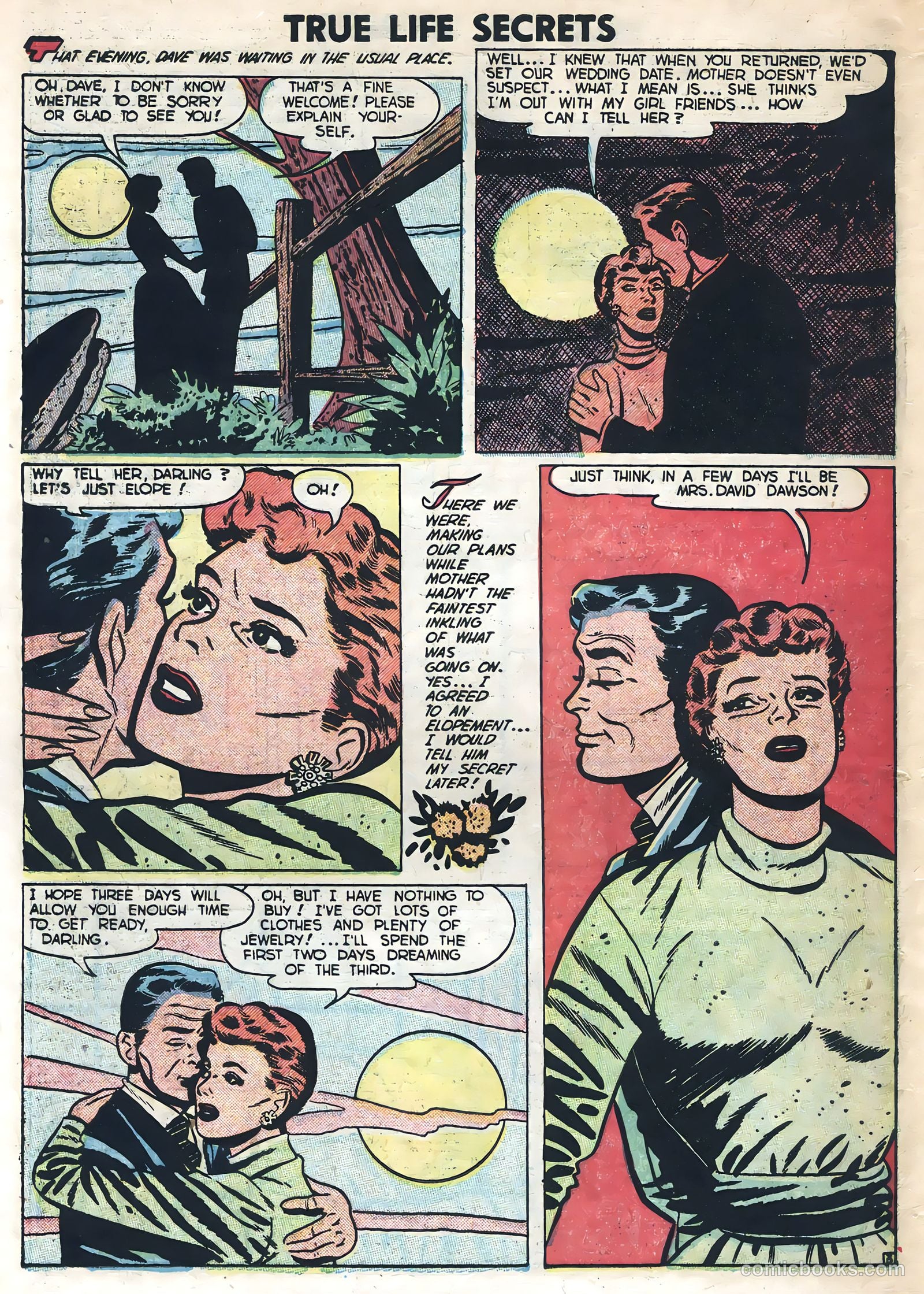 True Life Secrets #11 (1953) — page 30 of 36