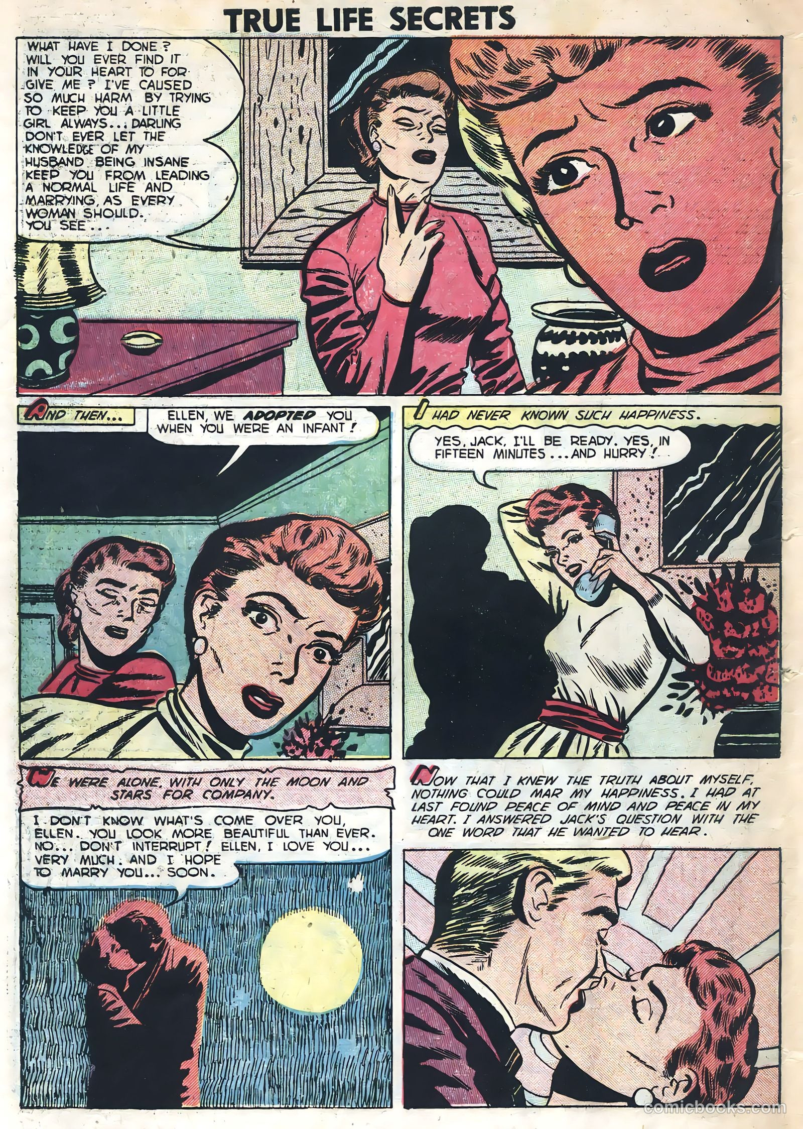 True Life Secrets #11 (1953) — page 34 of 36