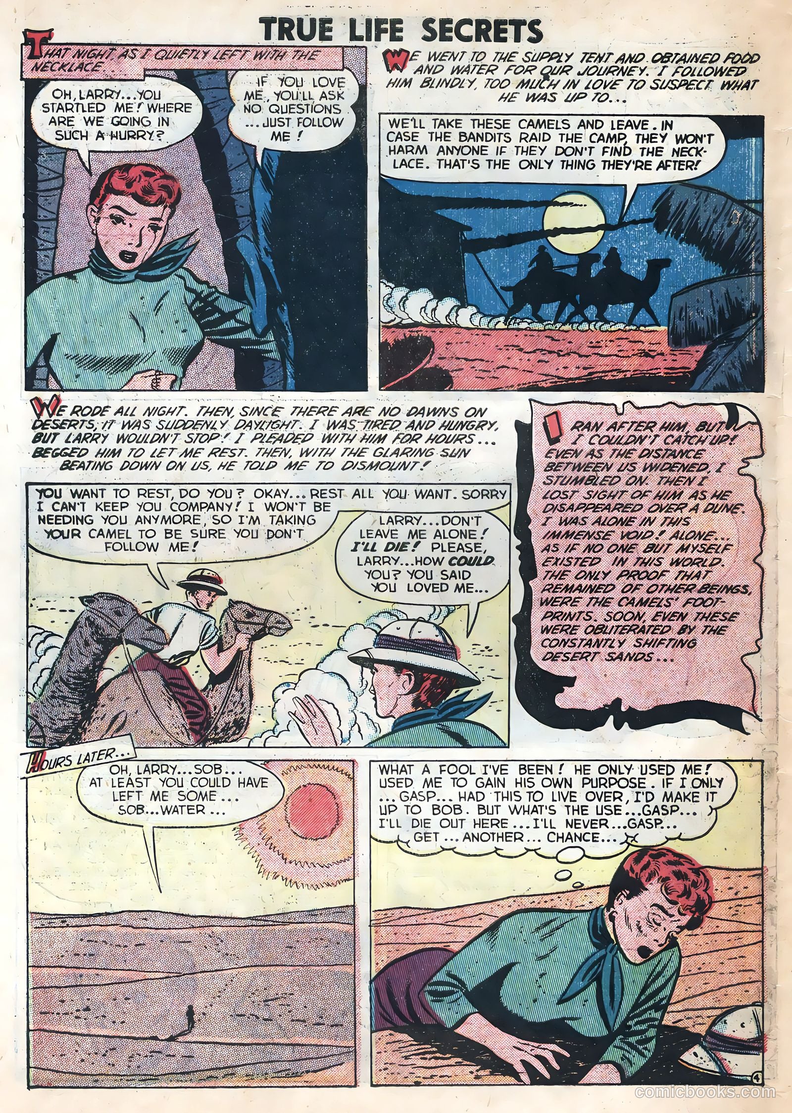 True Life Secrets #12 (1953) — page 30 of 36