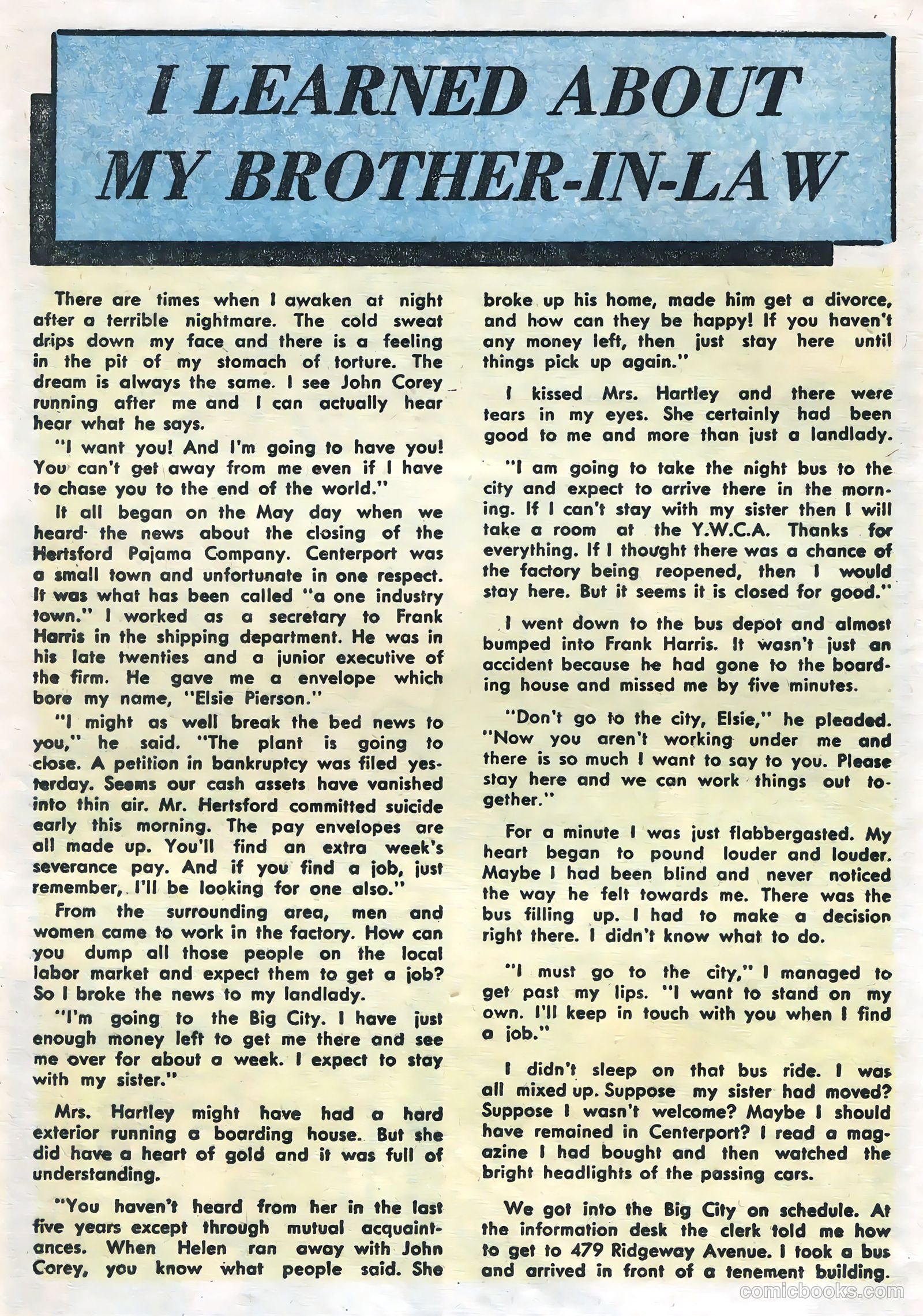 True Life Secrets #13 (1953) — page 16 of 36